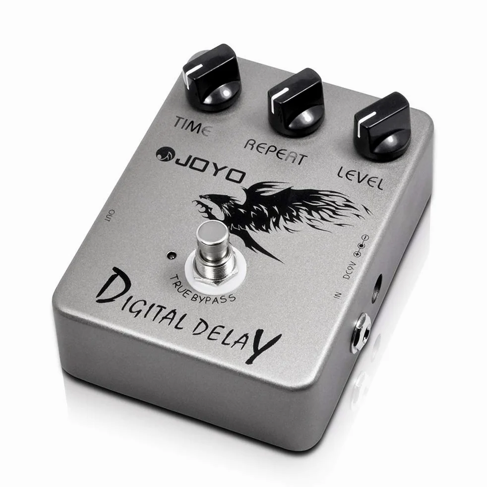 JOYO Pedale effetto ritardo digitale per chitarra elettrica e basso Intervallo di tempo di ritardo 25ms-600ms Suoni Ritardo "analogico" - True Bypass (JF-08)