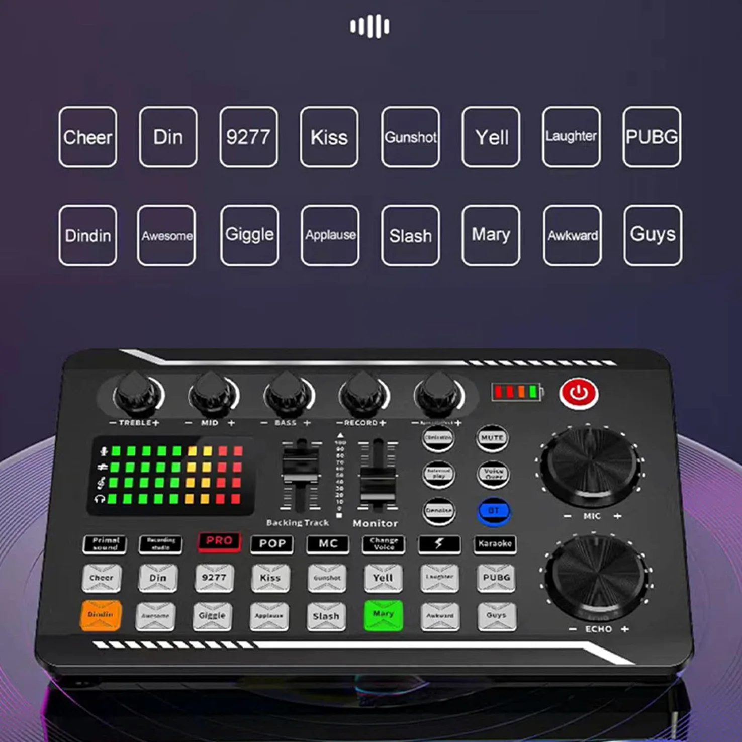 Podcast Bundle BM-800 Microfono a condensatore con kit scheda audio live F998 Attrezzatura Cambia voce e funzioni mixer per PC Studio Recording Broadcasting