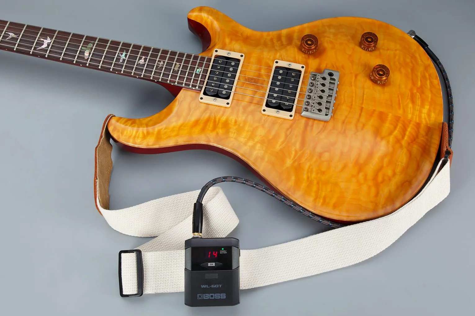 BOSS WL-60 Cavo virtuale wireless per i professionisti del palco | Tecnologia wireless in formato pedale per le pedaliere | Simulazione interna del suono del cavo