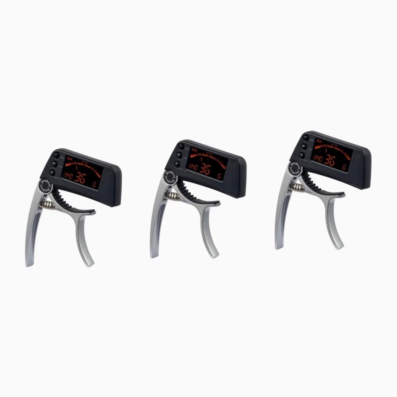 Abaodam 3pezzi Accordatore Elettronico Con Capo Per Chitarra Acustica e Basso Display Lcd Strumento Di Tuning Per Chitarra Ukulele e Banjo