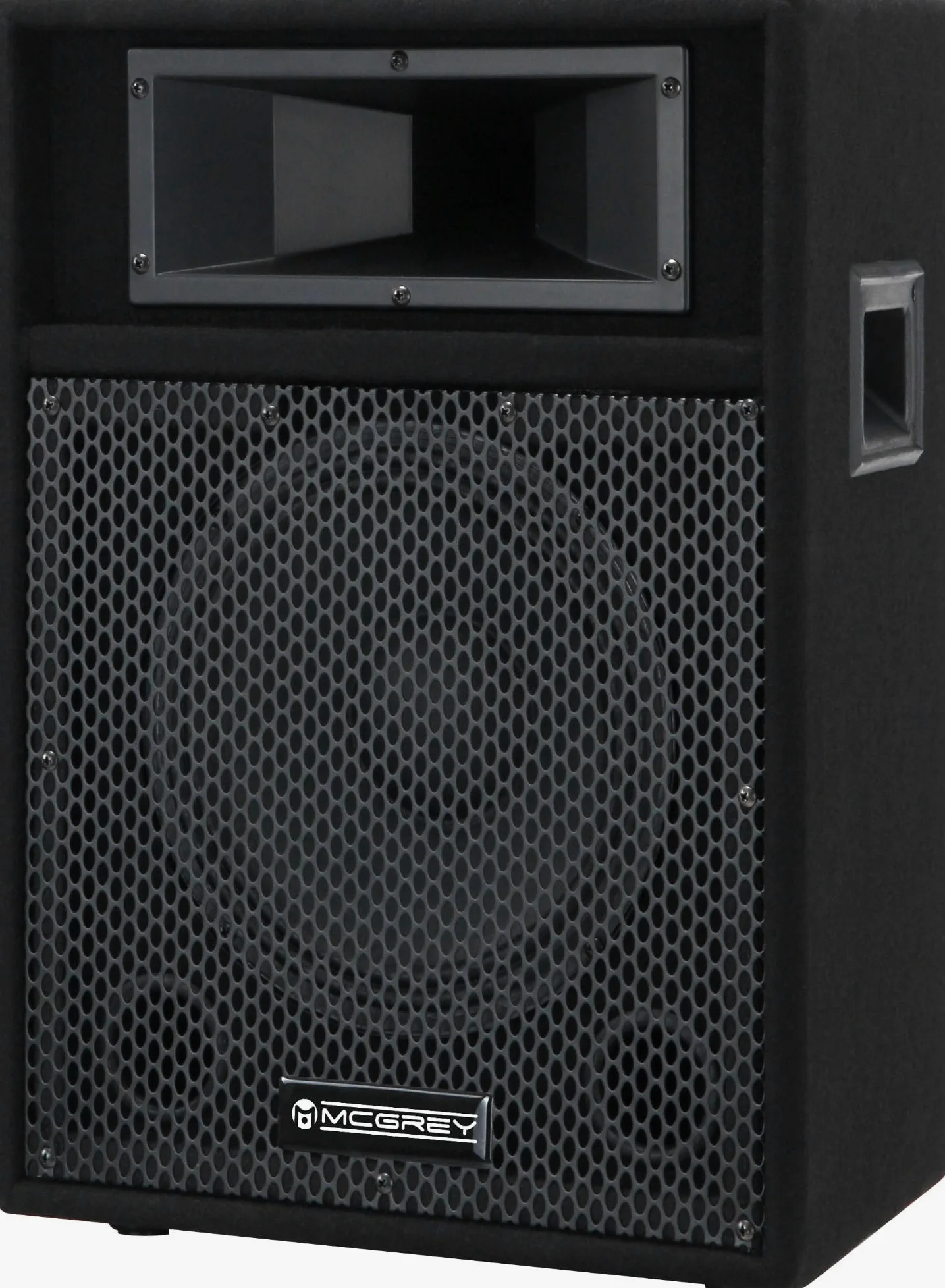 McGrey PA-110 Cassa PA Passiva 200 Watt, Cassa a forma trapezoidale | Altoparlante passivo a 2 vie con tweeter piezo, Altoparlante 10" (25 cm), driver acuti 2" (5 cm), Potenza: 50 Watt (RMS)