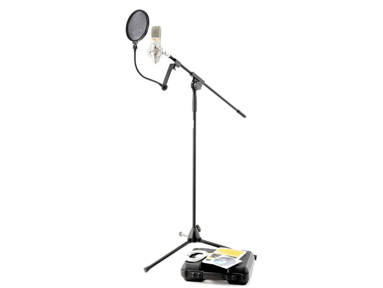 THOMANN the t.bone SC 440 USB Podcast Bundle microfono con supporto e coperchio
