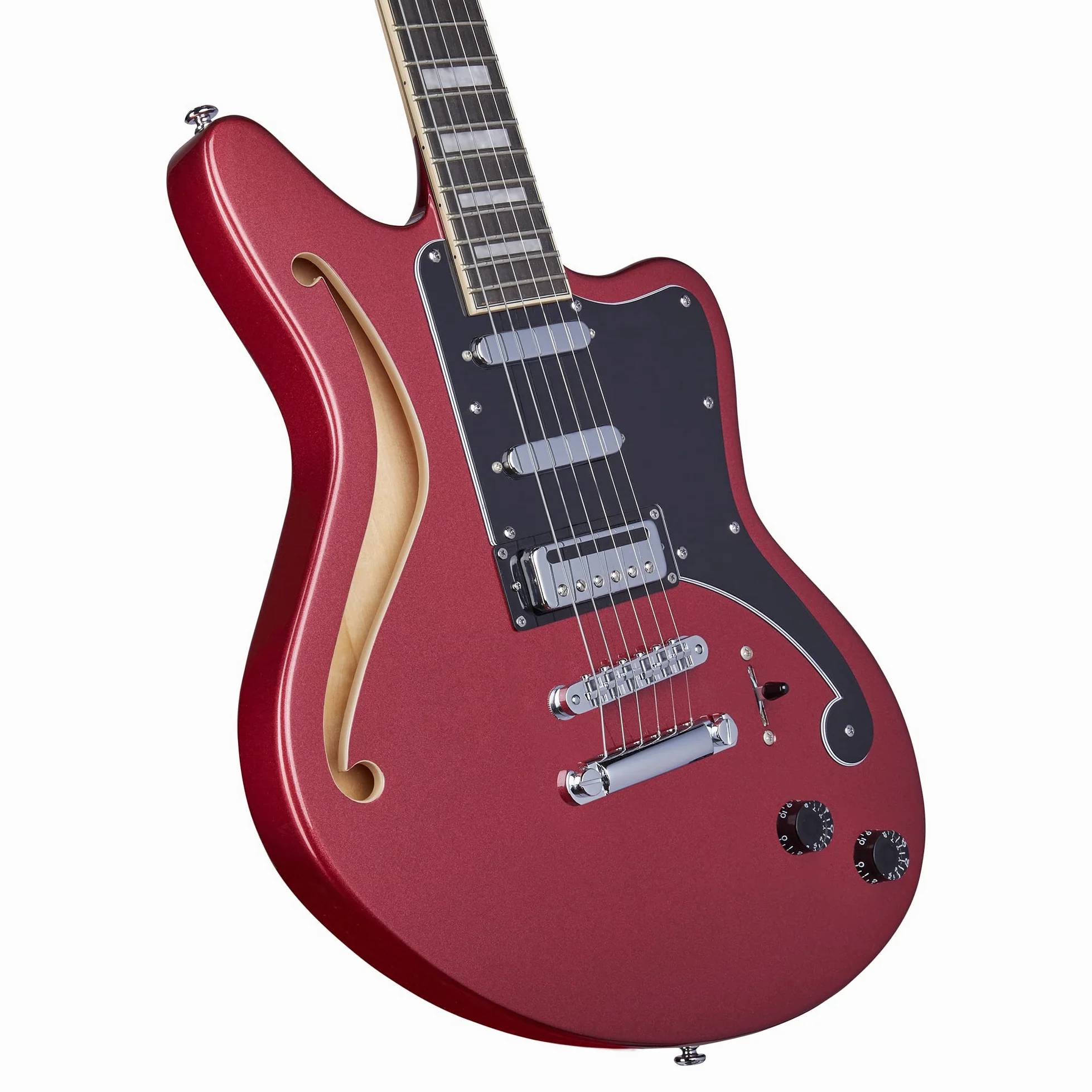 D'Angelico Premier Bedford SH Oxblood Semi-Acoustic Guitar with Gig Bag