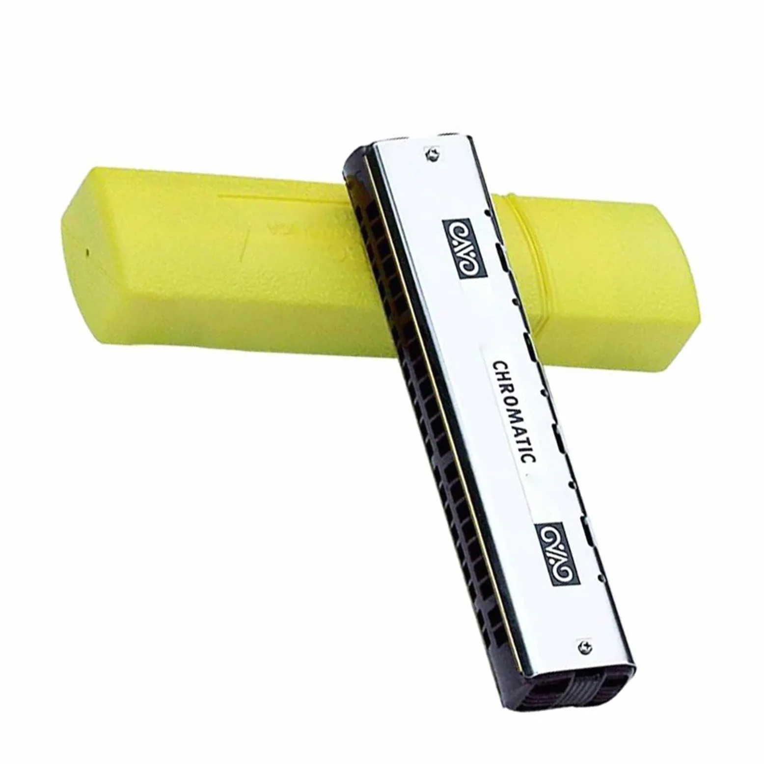 Armonica Singola Cromatica 44 Fori Arpa Blues Chiave C Organetto A Bocca Ance In Ottone Strumento Musicale In Resina