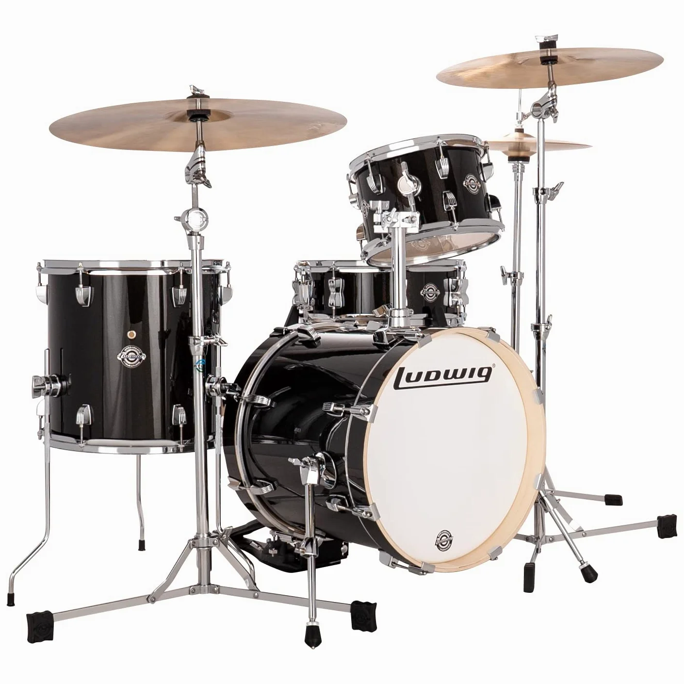 Ludwig LC2791 Breakbeats Shell-Set Black Sparkle - Set di fusti per batteria