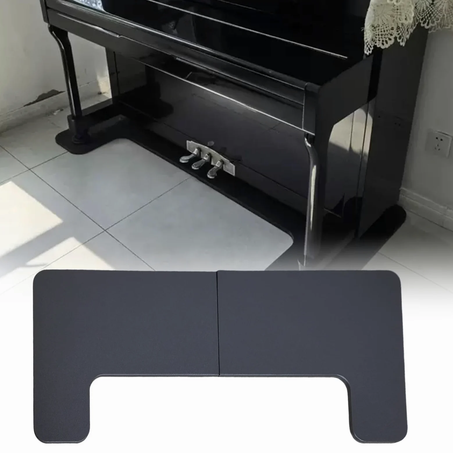 Tappeto insonorizzante per pianoforte, ad alta densità, in PEEK, tappetino acustico antiscivolo a prova di umidità, per studi musicali, isolamento termico, coperte antivibrazioni