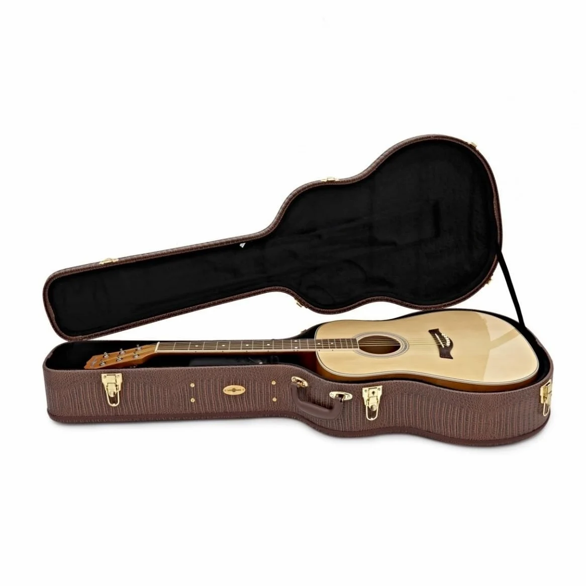 Dreadnought Custodia rigida per chitarra acustica con chiusura a chiave