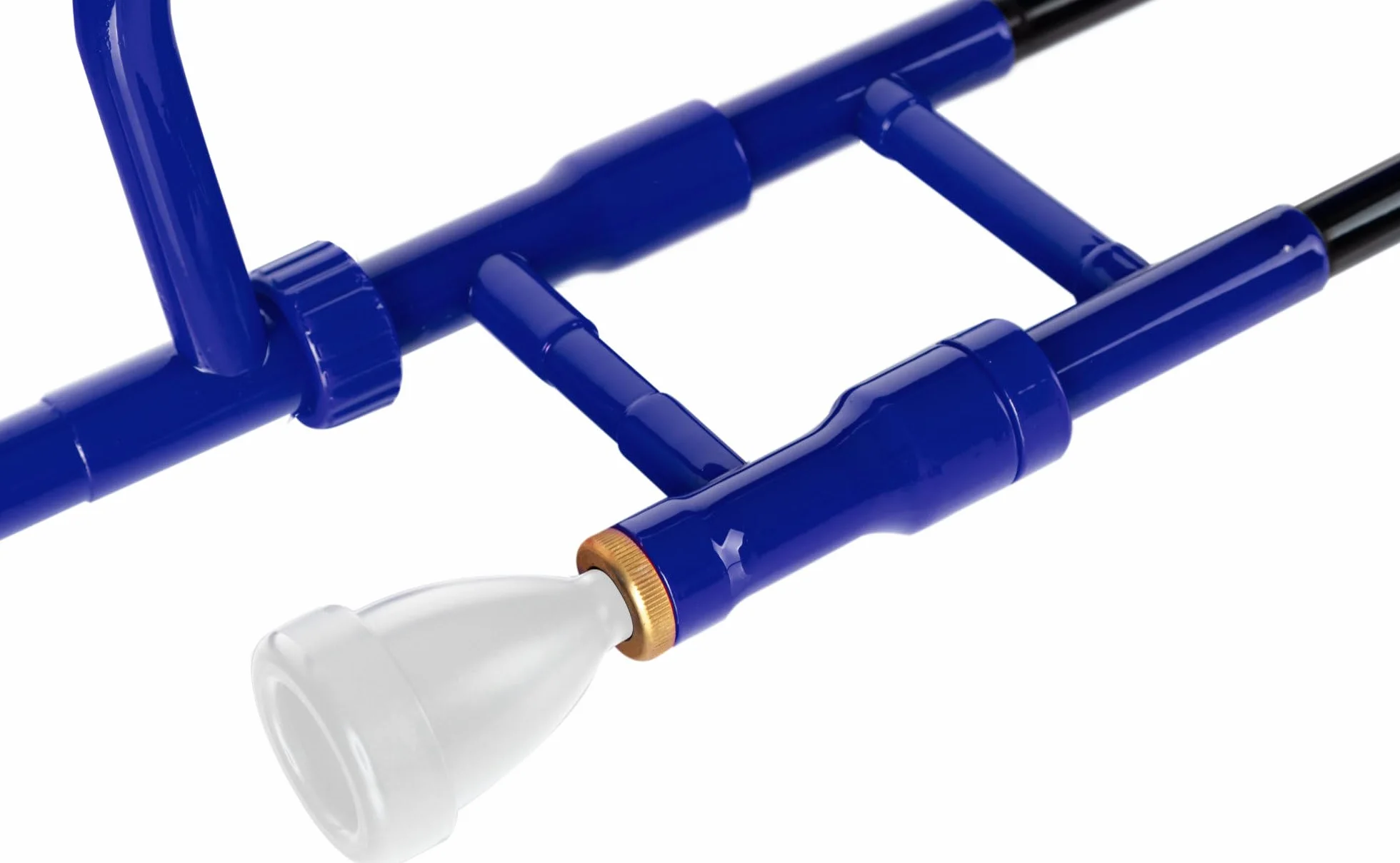 Classic Cantabile MardiBrass Trombone Tenore in ABS Plastica - Accordatura Bb - Coulisse in Fibra di vetro - 660g leggera - Foratura: 12 mm - incl. Bocchino e Gigbag - blu
