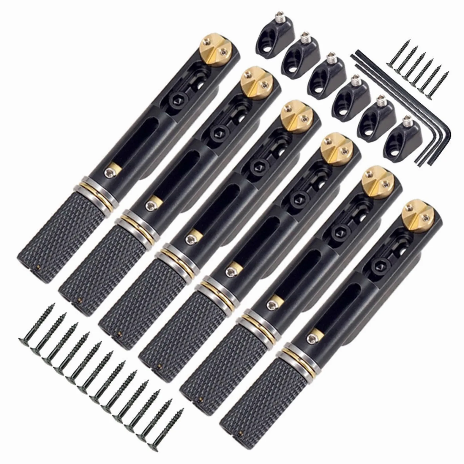 Soluzioni di sustain migliorate con selletta di ricambio per ponte per chitarra acustica per chitarristi a 6 corde e richieste fai da te. Cordiera per ponte senza paletta