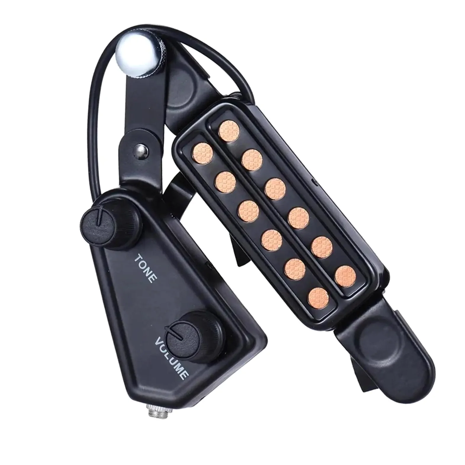 Pickup Per Chitarra Acustica Pickup Per Chitarra Acustica Trasduttore Magnetico A 12 Fori Per Un Suono Migliorato Manopole Di Volume E Tono Regolabili Pickup