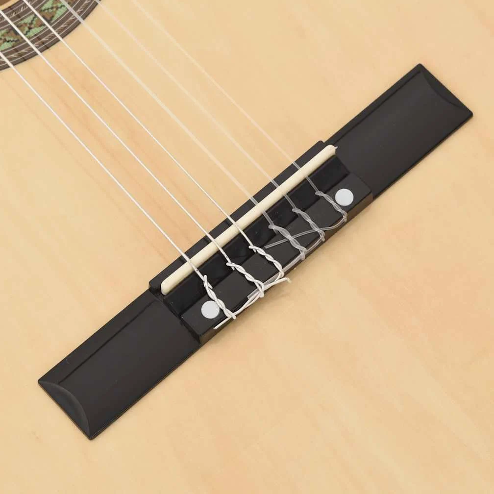 Genérico Set Chitarra Western 12 pz con Equalizzatore e 6 Corde,Marrone Chiaro,3.8kg,70137
