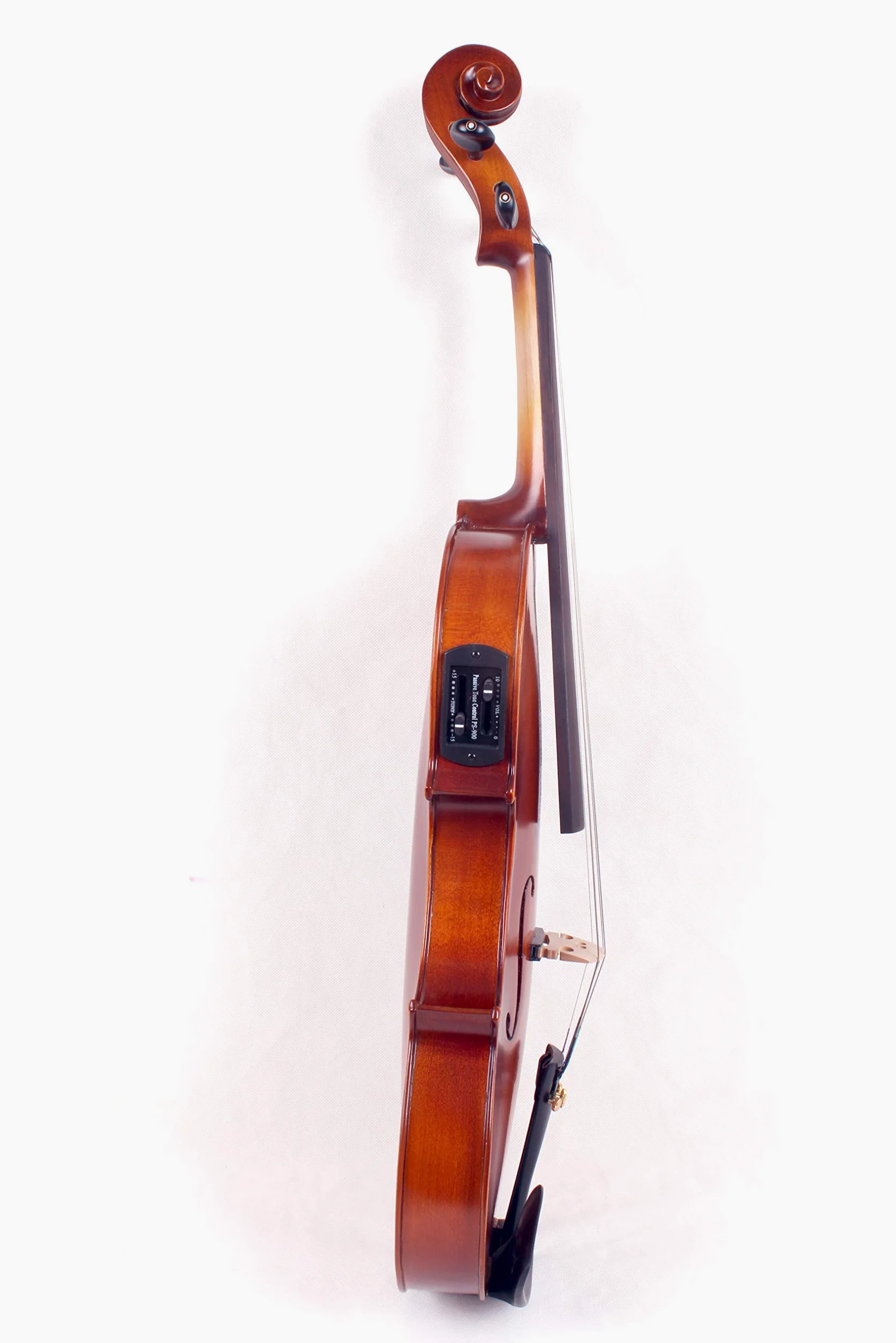 Yinfente 4/4 Acustico Elettrico Violino Acero Abete Legno Con violino Custodia Arco Violino Fatto a Mano Violino Elettrico Violino Big Jack con raccordi per violino in ebano