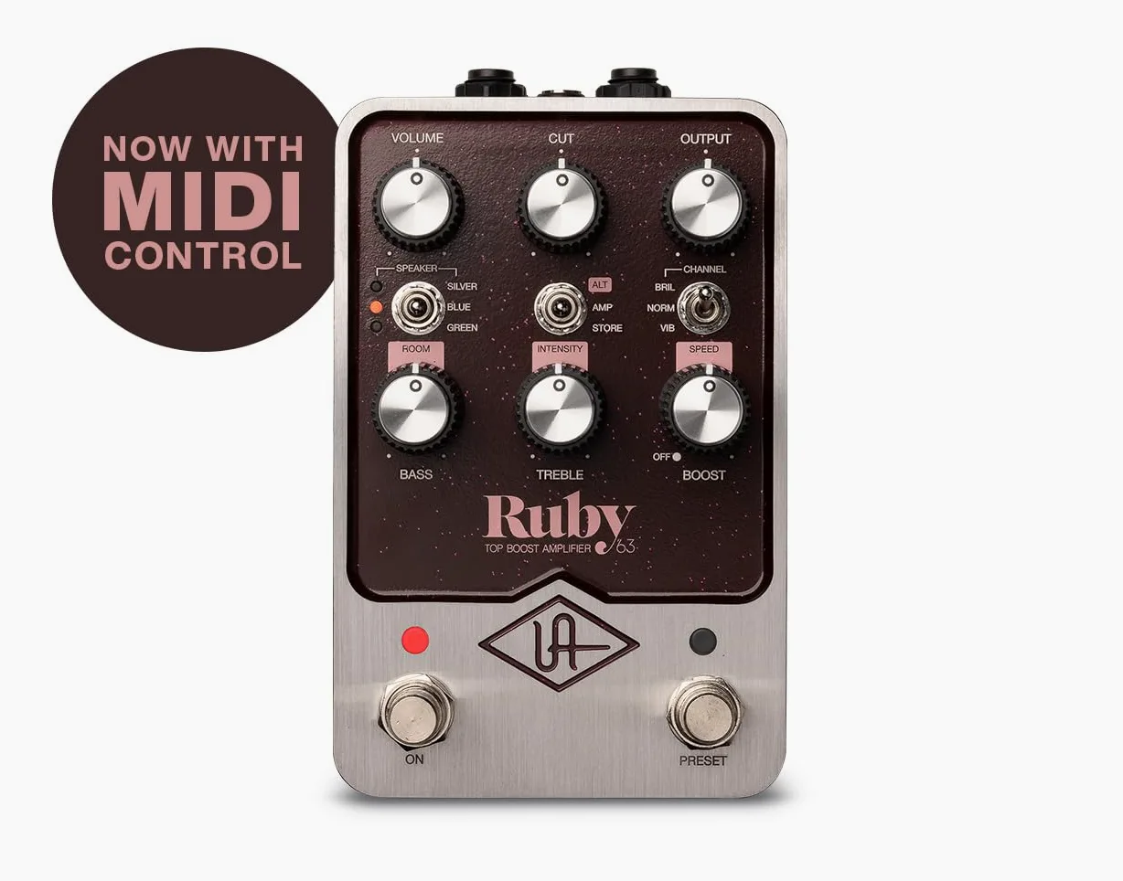 Universal Audio Ruby '63 Top Boost Amplifier Pedal