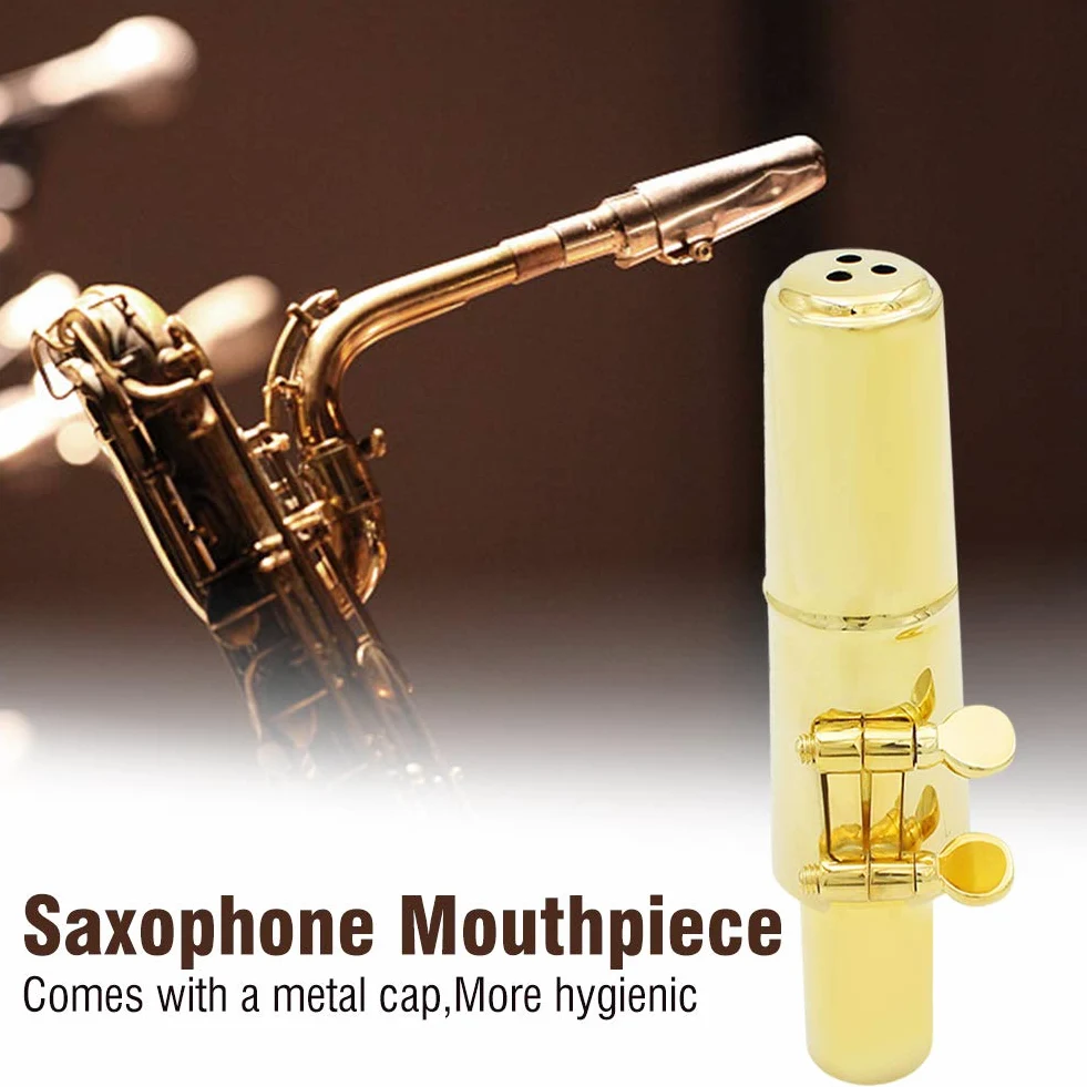 Sax Bocchino, Jazz Alto Saxophone Metallo 8C Bocchino con cappucci Patch Cuscinetti