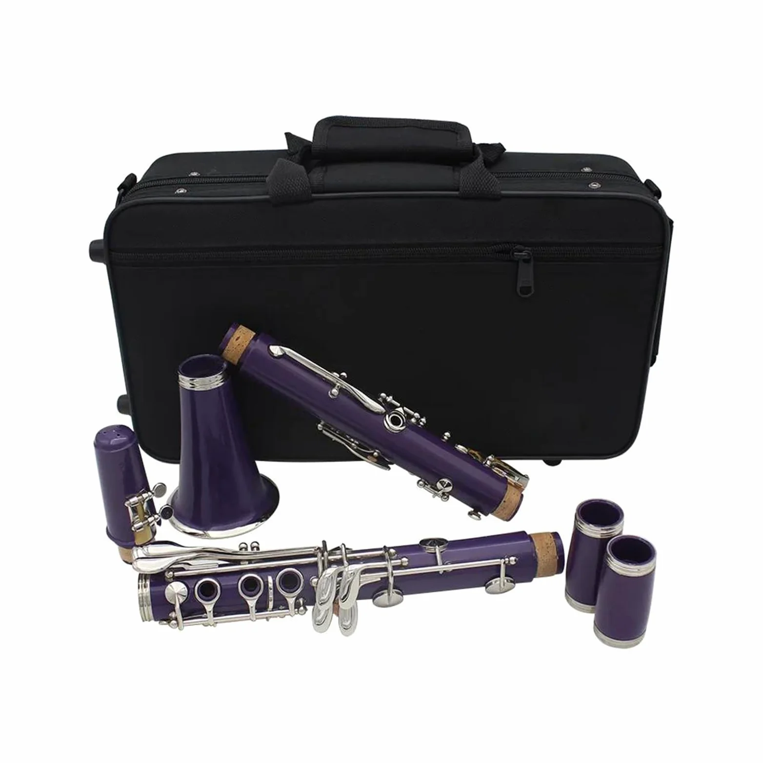 Clarinetto Professionale Clarinetto Clarinetto Sib 17 Tasti 6 Anelli Clarinetto Viola Strumenti Musicali Professionali(A)