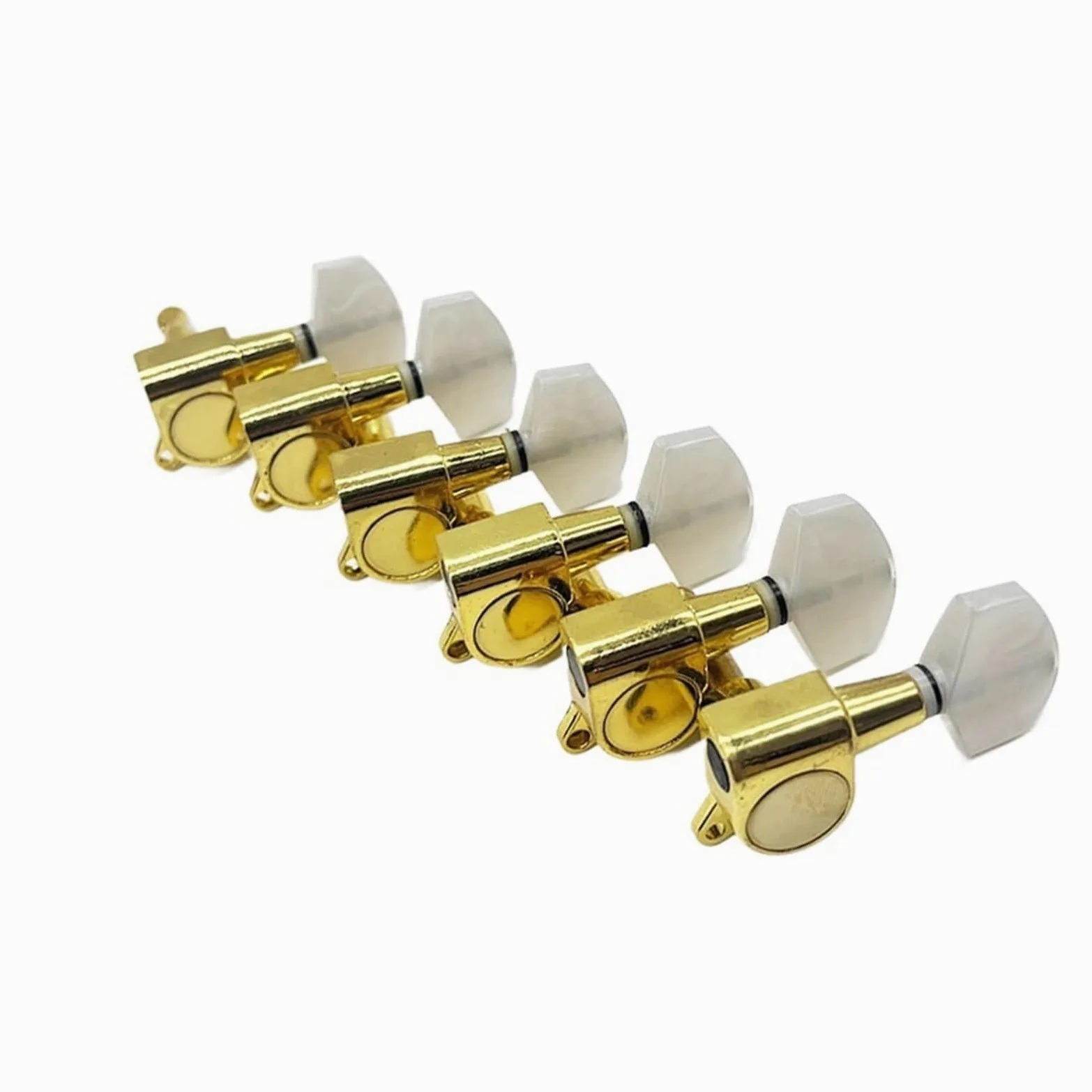 Chitarra di Ricambio per Meccaniche Manopola Per Corde Per Chitarra Elettrica In Oro Per Accessori Di Aggiornamento ST/TL Parti Avvolgitore Per Corde Vite(Large square handle)