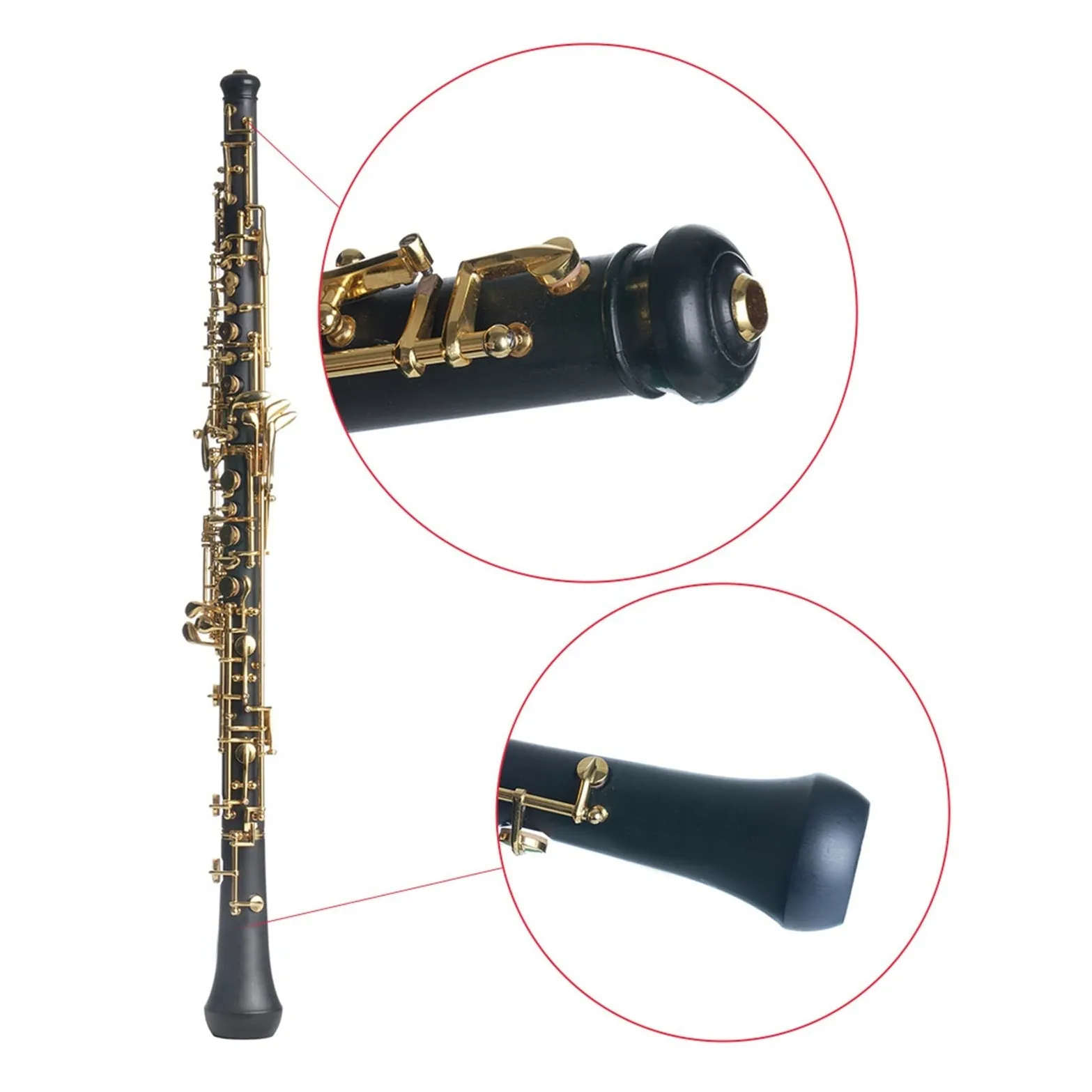 Strumento Oboe Il Tono Si bemolle Dorato dell'oboe in bachelite è Adatto per Suonare Strumenti di Prova Principiante di Oboe