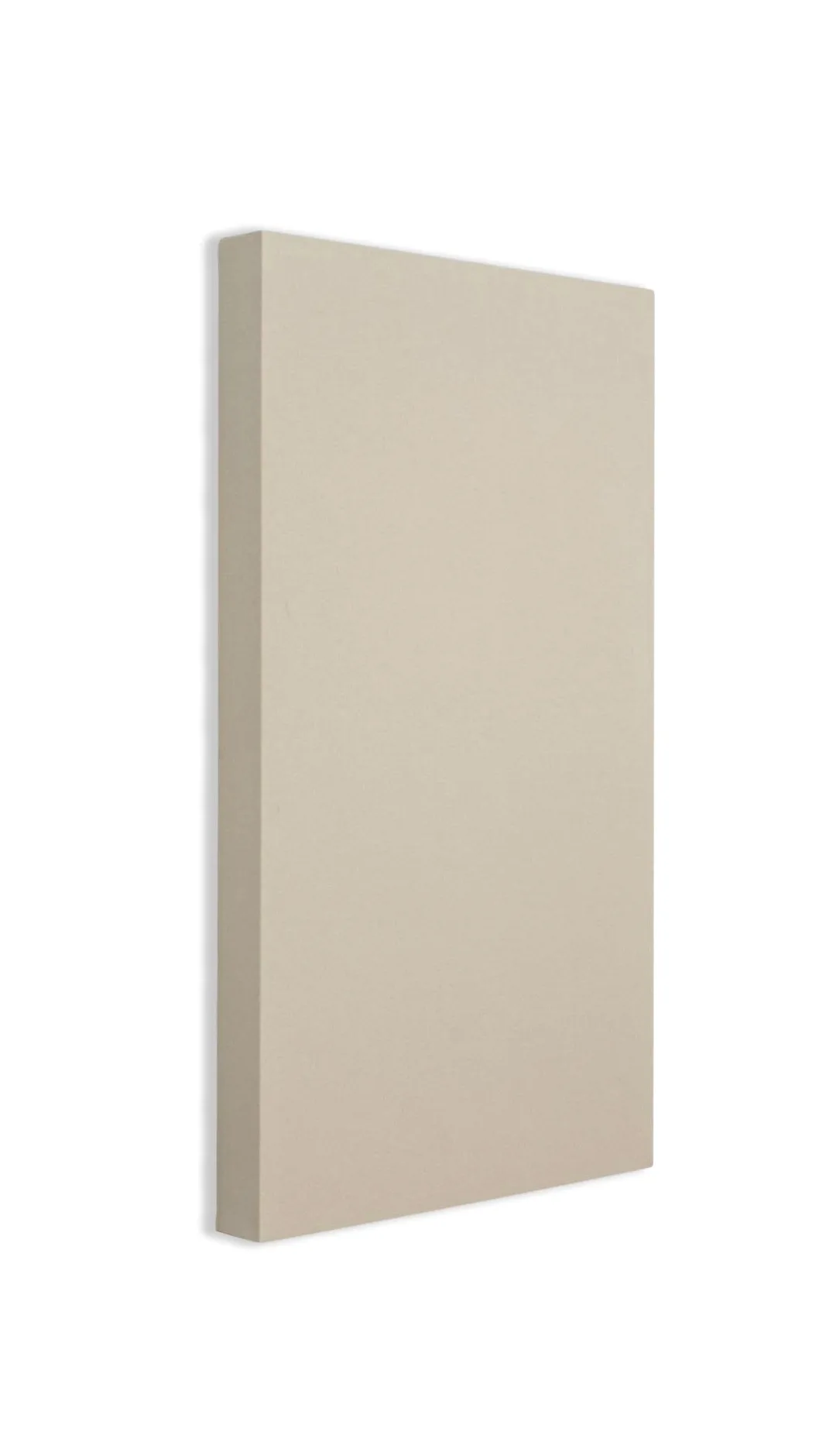 R ROSTAGNO Pannello fonoassorbente 50x100x4 cm IGNIFUGO rifinito in TESSUTO. Posizionamento a parete (SABBIA)