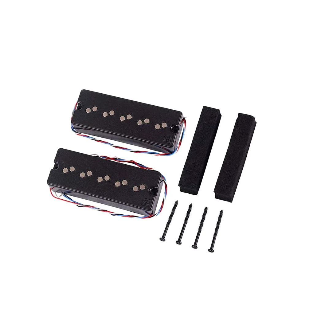 Alnicov Pickup per basso Set di pickup Humbucker a doppio strato con saponetta per parti di basso a 5 corde