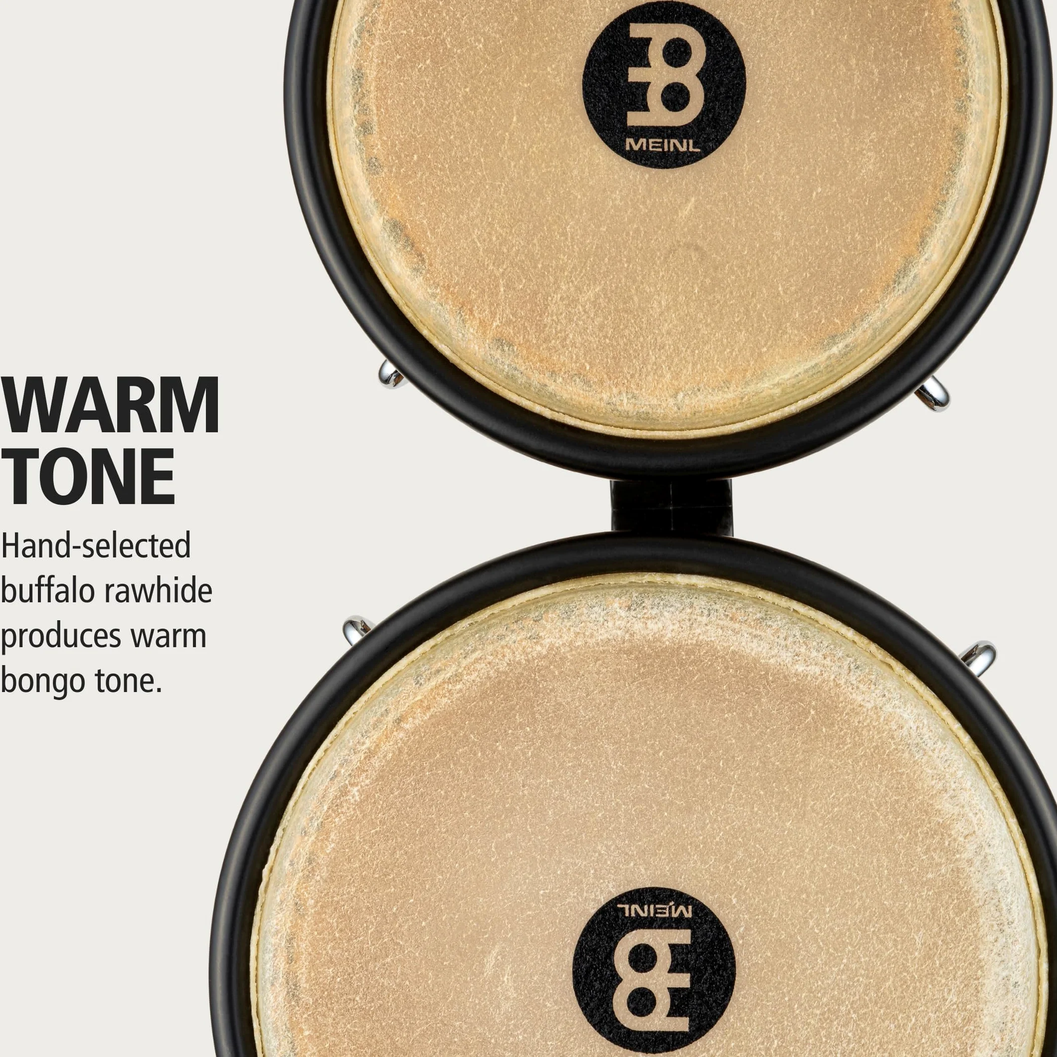 Meinl FreeRide Des. Bongos FWB190LB, 6 3/4"+8", Leopard Burl #LB - Bongo