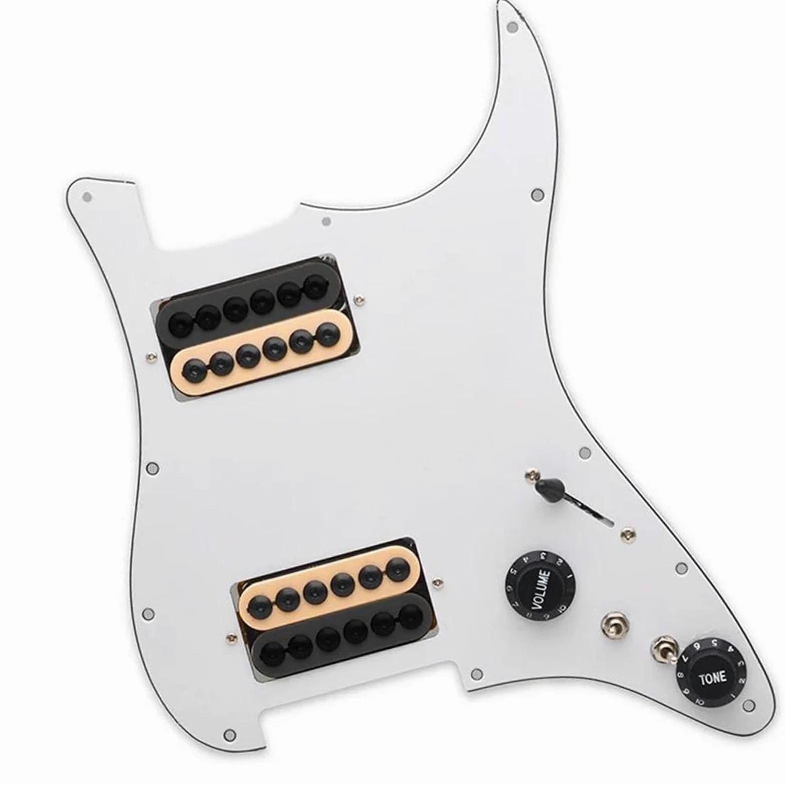 pickup per battipenna pre-cablato Battipenna Per Chitarra HH Precablato Caricato Con Due Humbucker Battipenna Per Chitarra Elettrica(3/4)