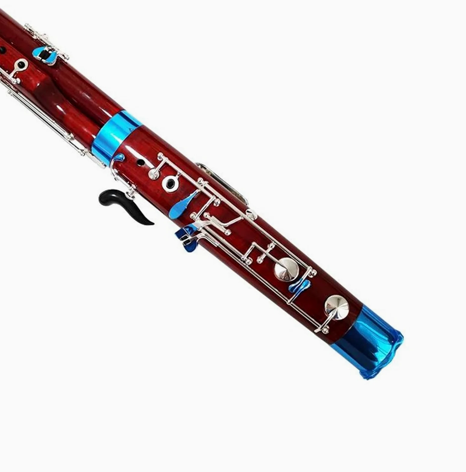 Colore Legno Chiave C Fagotto Chiave Nichelata Strumenti Musicali A Fiato Con Custodia Accessori Fagotto Per Principianti