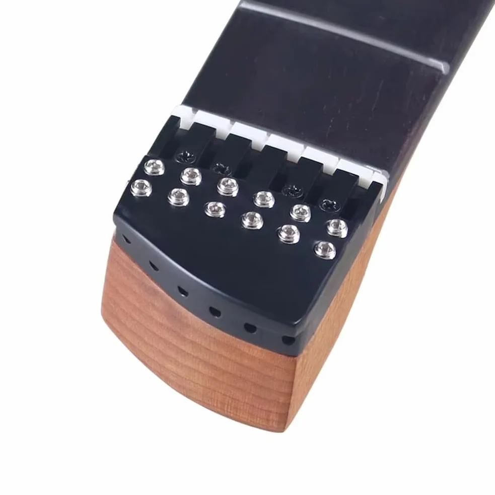 Chitarra da Viaggio Elettrica Manico Headless Acero Canadese Tostato 24 Larghezza 5.6cm Tastiera In Palissandro per 6 Corde