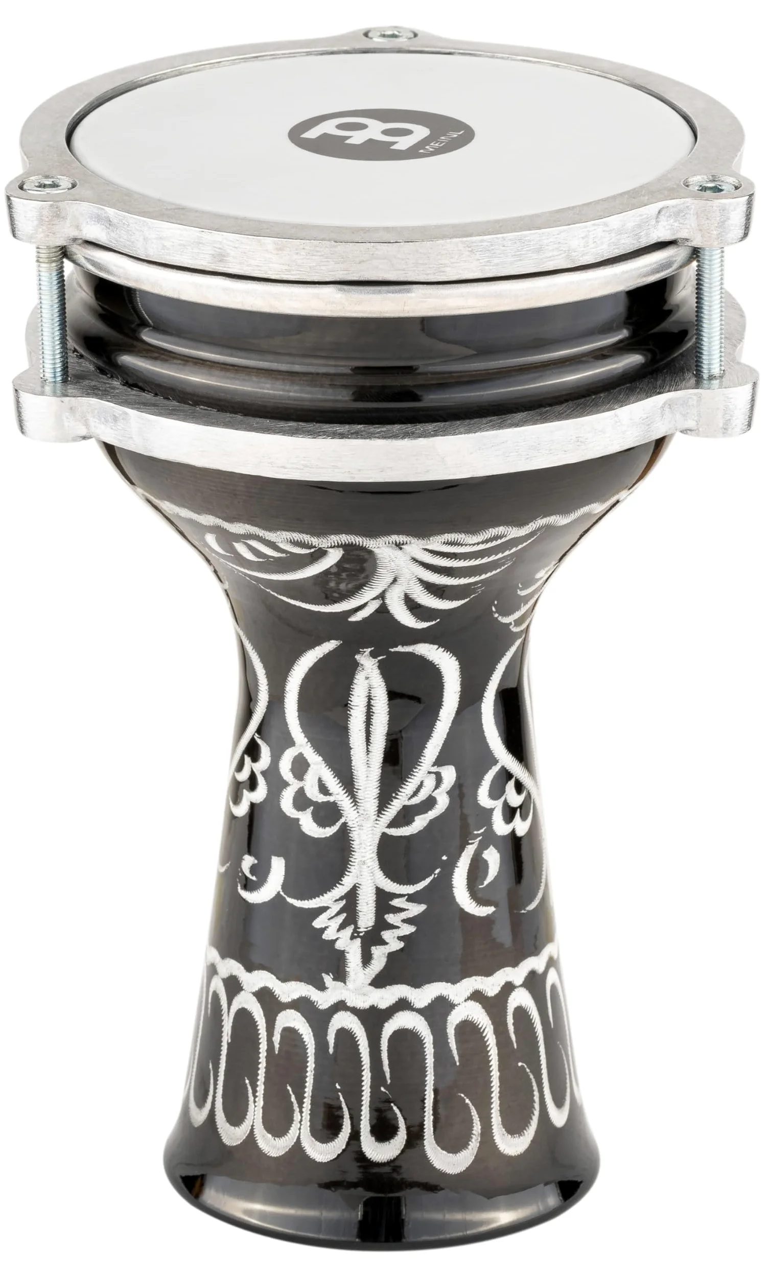 Meinl Percussion Mini Series Darbuka – Tamburo a Mano Mini – Fusto Inciso a Mano – Diametro 4.25 Pollici – Aluminum, Multicoloured (HE-052)