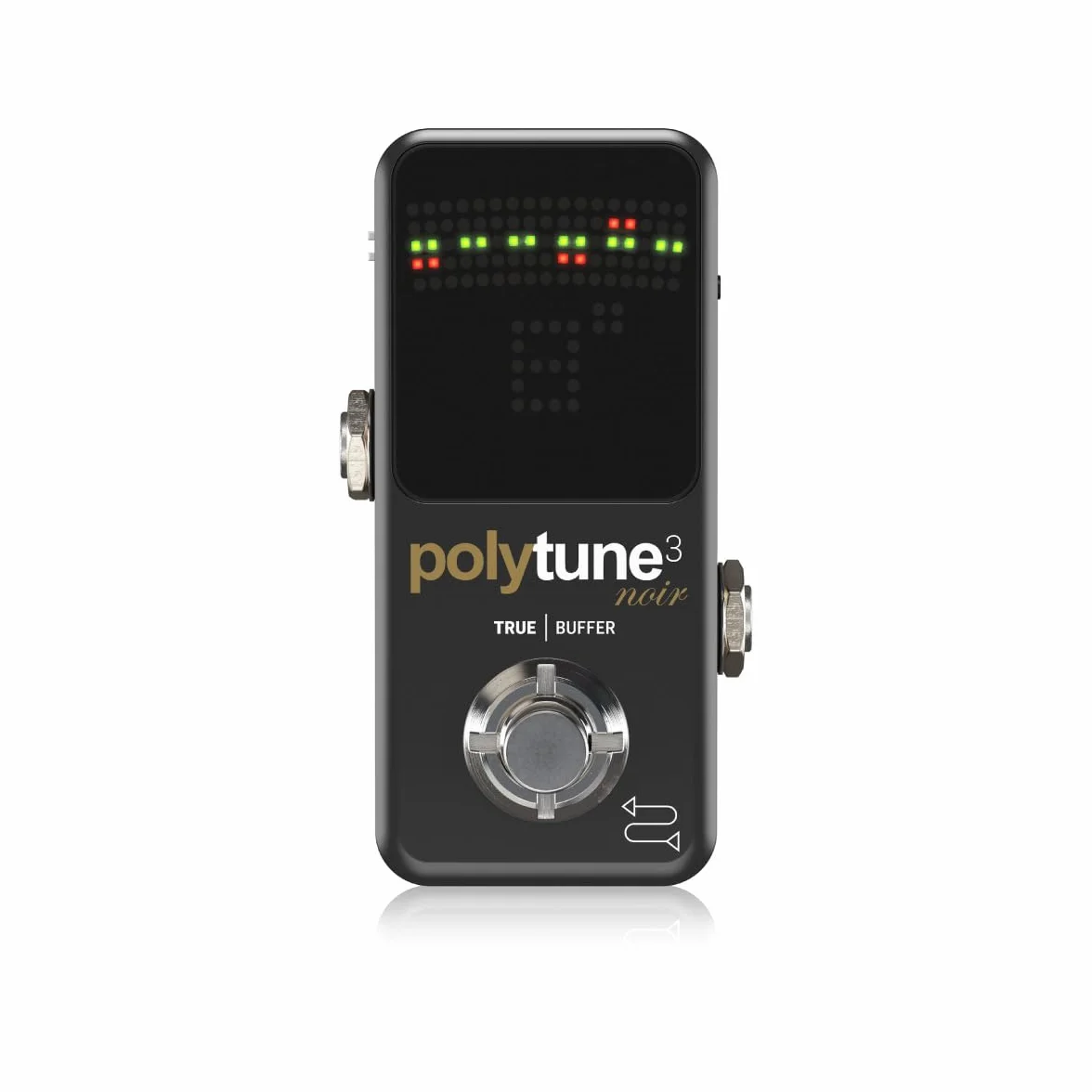 TC Electronic POLYTUNE 3 NOIR Piccolo sintonizzatore polifonico con modalità di sintonizzazione multiple e BUFFER BONAFIDE integrato