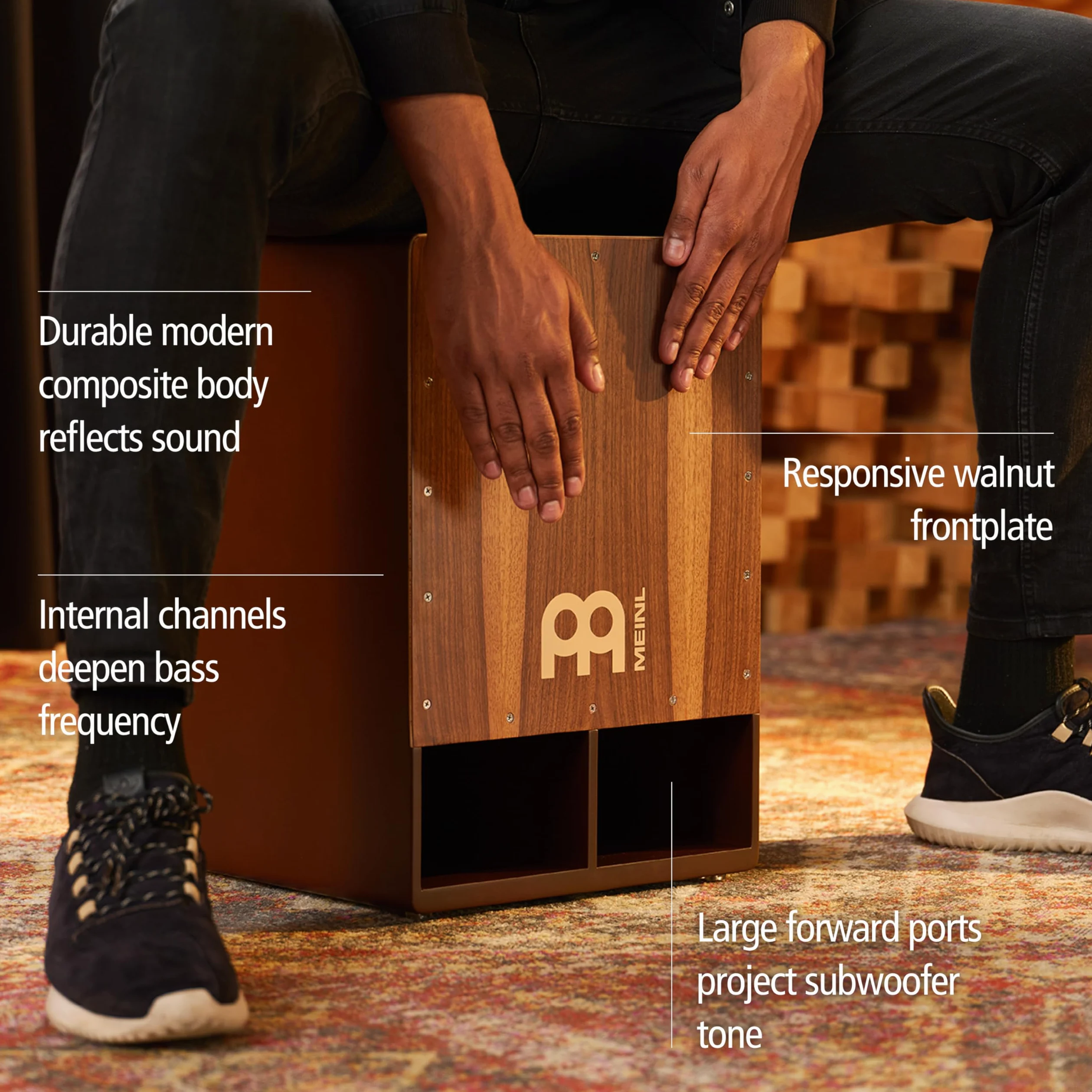 Meinl Subwoofer Cajon SUBCAJ5WN, Walnut #WN - Cajon