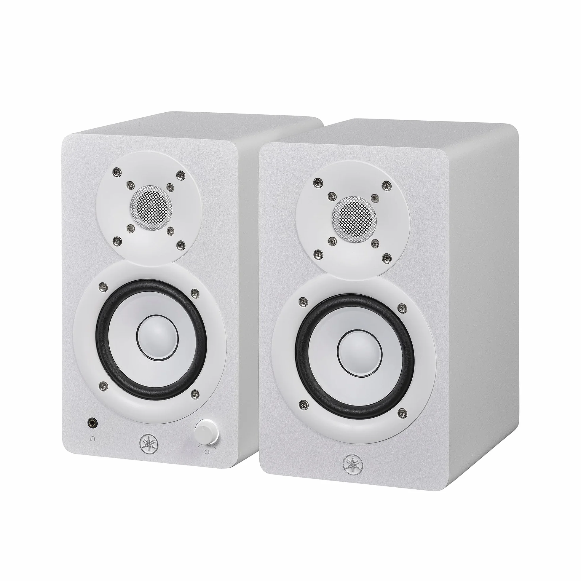 Yamaha HS4 Studio Monitor – Casse Attive, Coppia di Monitor da Studio a 2 vie, Bass-Reflex 4.5" 52W, Alta Qualità, Controllo Avanzato del Suono per la Produzione Musicale e Montaggio Video - Bianco