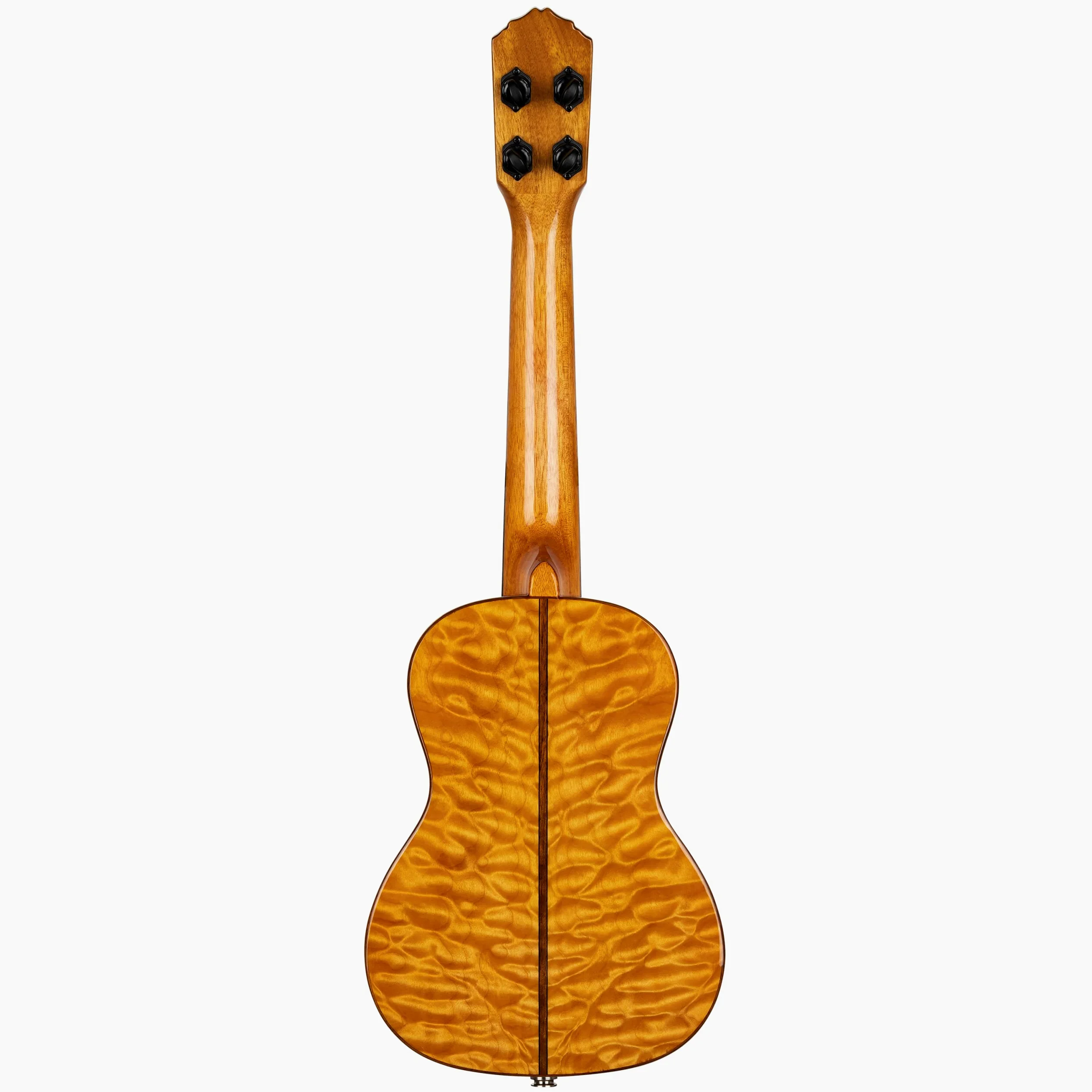 Ortega Guitars Ukulele Concerto Elettro-Acustico – Elite Series – Gig Bag Inclusa – Quilted Acero, Natural (RUET-QMA)