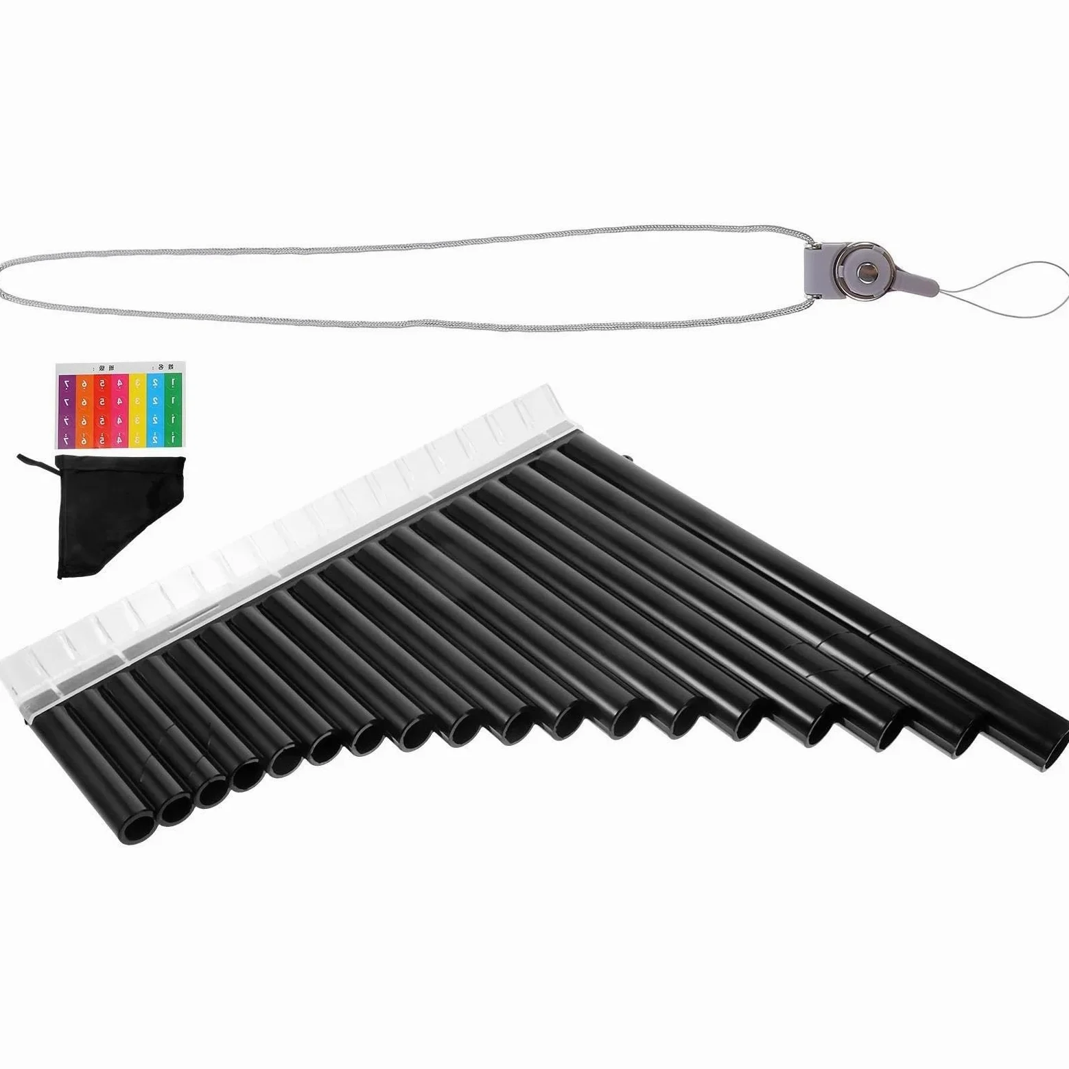 Flauto Di Pan Professionale Flauto Di Pan Multifunzione A 18 Tubi Per Principianti Strumento Tradizionale Flauto Di Pan In Resina ABS
