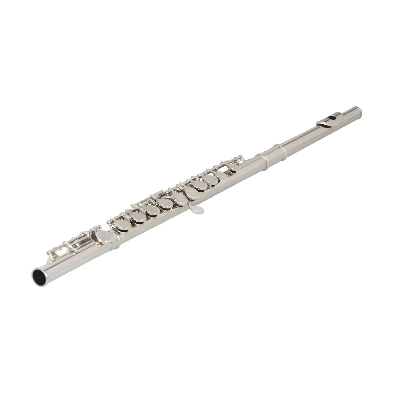 Strumento Flauto Professionale Strumento A Fiato Flauto Traverso In Argento A 16 Fori Con Chiave In Do E Custodia In Pelle