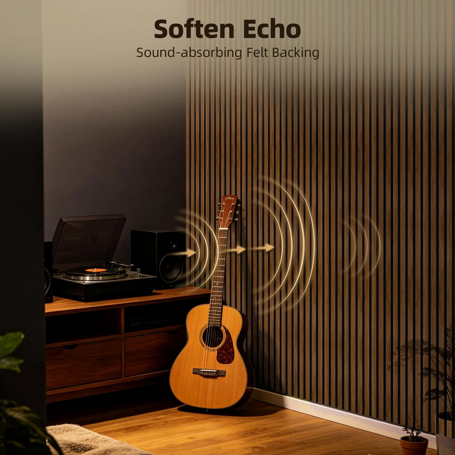 Vieshful Set da 20 Pannelli MDF Legno Acustici Flessibili 28x40cm Noce | Doghe Parete per Colonne e Curve, Pannelli 3D per Ridurre l'Eco e Migliorare l'Acustica, Decorazione Fai-da-Te