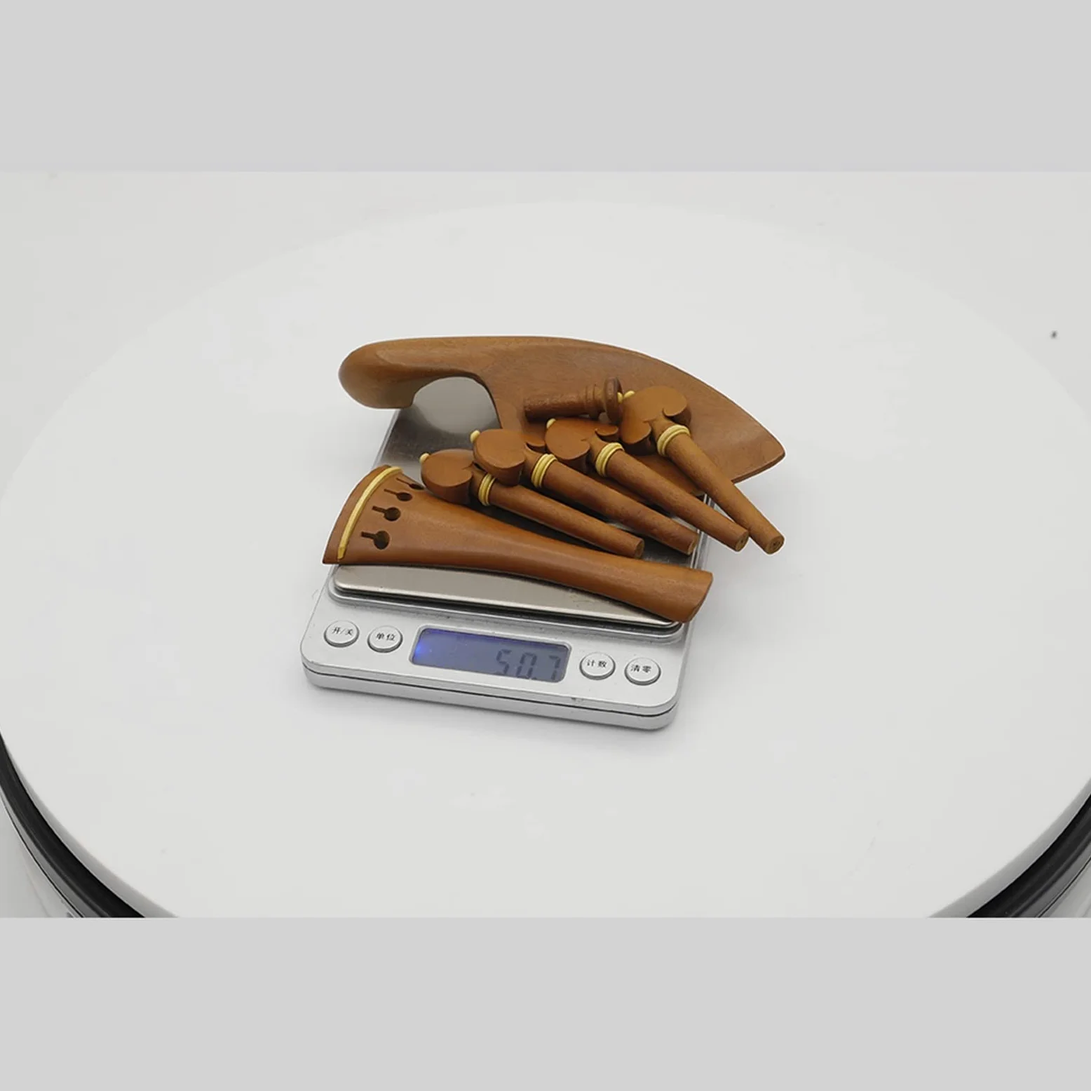 TSTS Accessorio Violino 4/4 Strumenti di Accordatura Violino Set, Corda Violino Pioli Coda Chiodo Spalla Resto Giuggiola Accessori per Strumenti Musicali