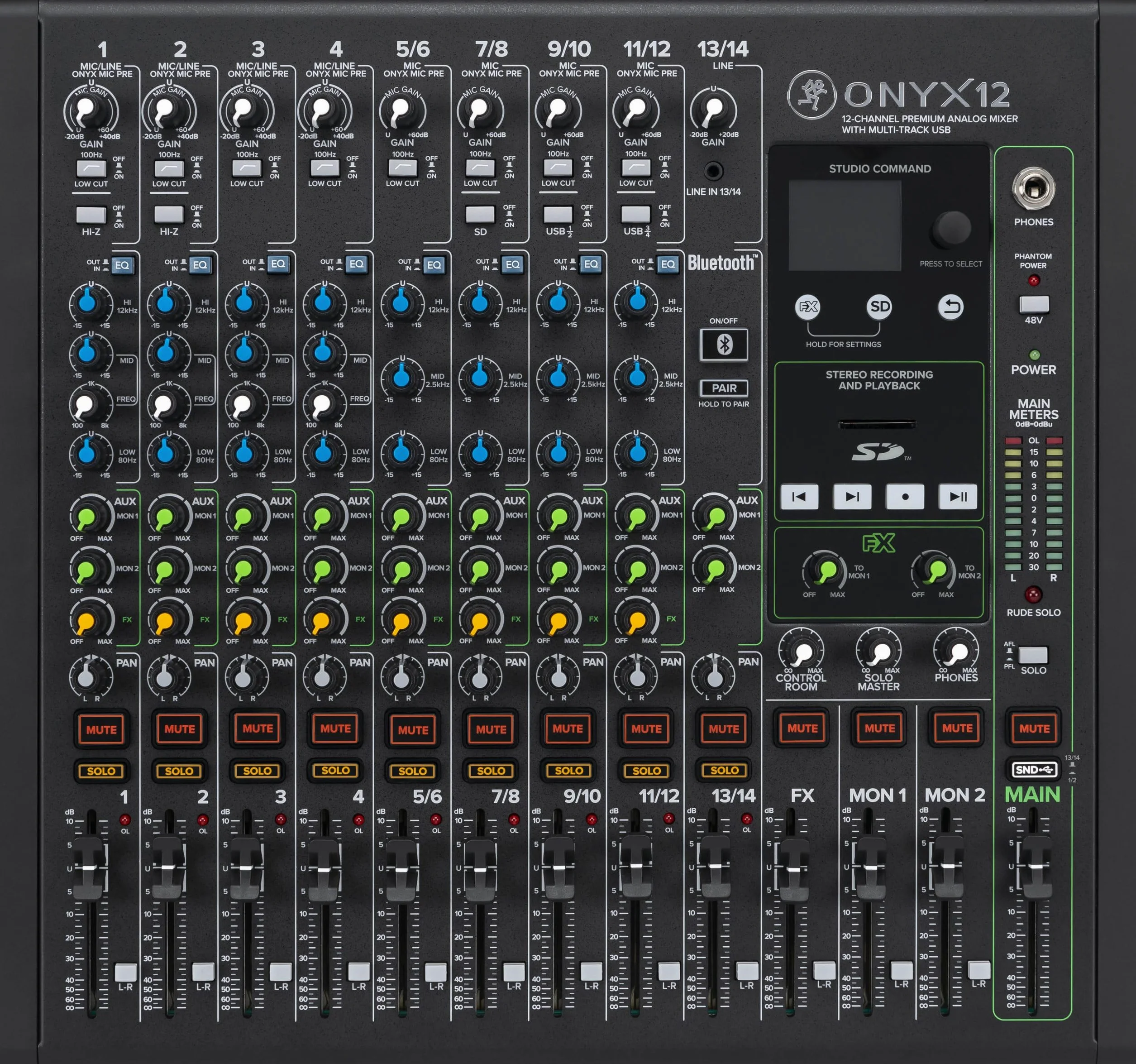 MACKIE Onyx12 12-Canali Analogico con USB Multi-Traccia