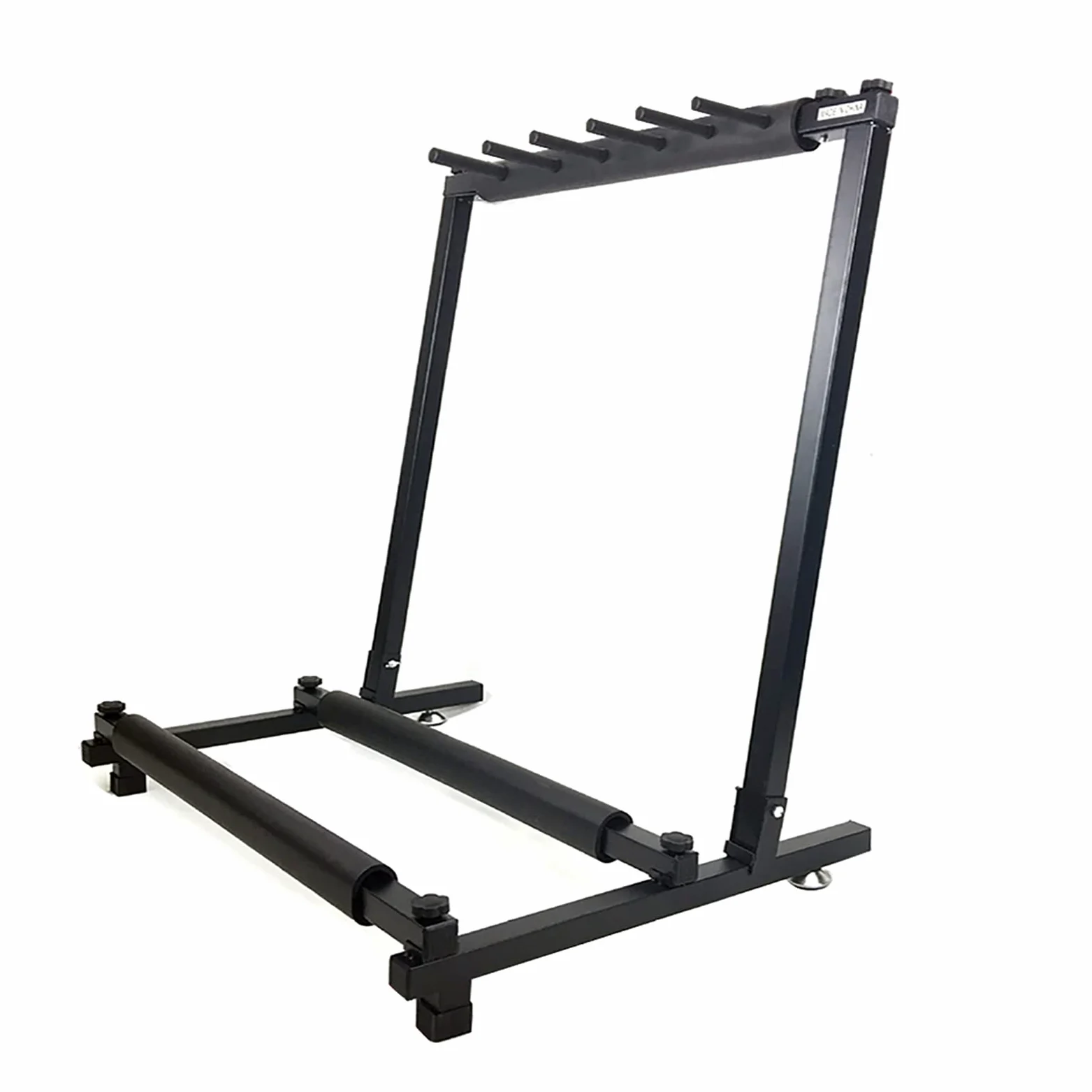 Eujgoov Supporto per Chitarra, Rack Multichitarra in Metallo per Basso Elettrico Acustico, Pieghevole, Contiene 5 Chitarre, Comodo per Gruppi Musicali e Negozi