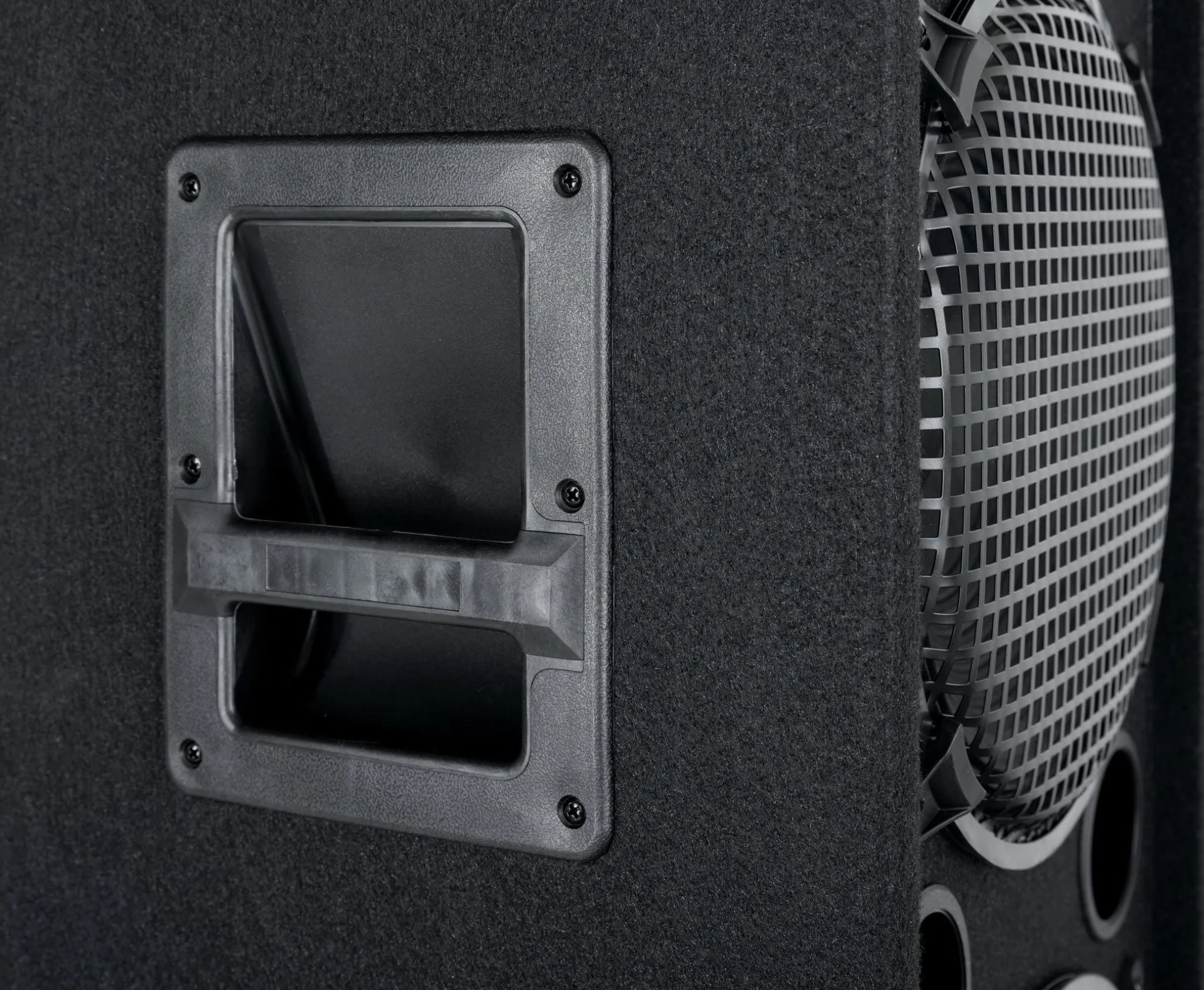 McGrey DJ-2222 Cantina Party/Box DJ 1000W, 500W RMS (1000W MAX), Peso: 15 | Cassa 2 vie con 2 x 12" (30cm) subwoofer e tre tweeter piezo, Cabinet in legno stabile e maniglie, 2 ingressi jack da 6, 3 kg