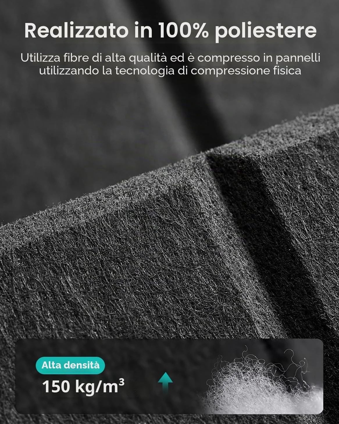 Soundsbay Pannelli Fonoassorbenti Autoadesivi 18 Pezzi Nero 30x30x0.9cm | Poliestere per isolamento acustico, per un efficace trattamento un design elegante delle, Pannello fonoassorbente
