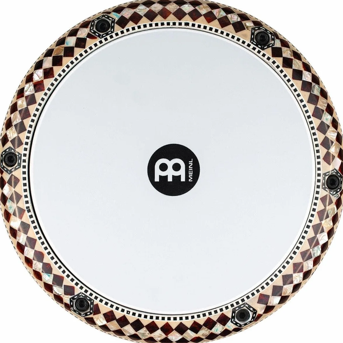 Meinl Percussion Artisan Series Doumbek – Tamburo a Mano Grande – Pelle Sintetica – Diametro 8.75 Pollici – Aluminum, Mosaic Imperial (AEED2)