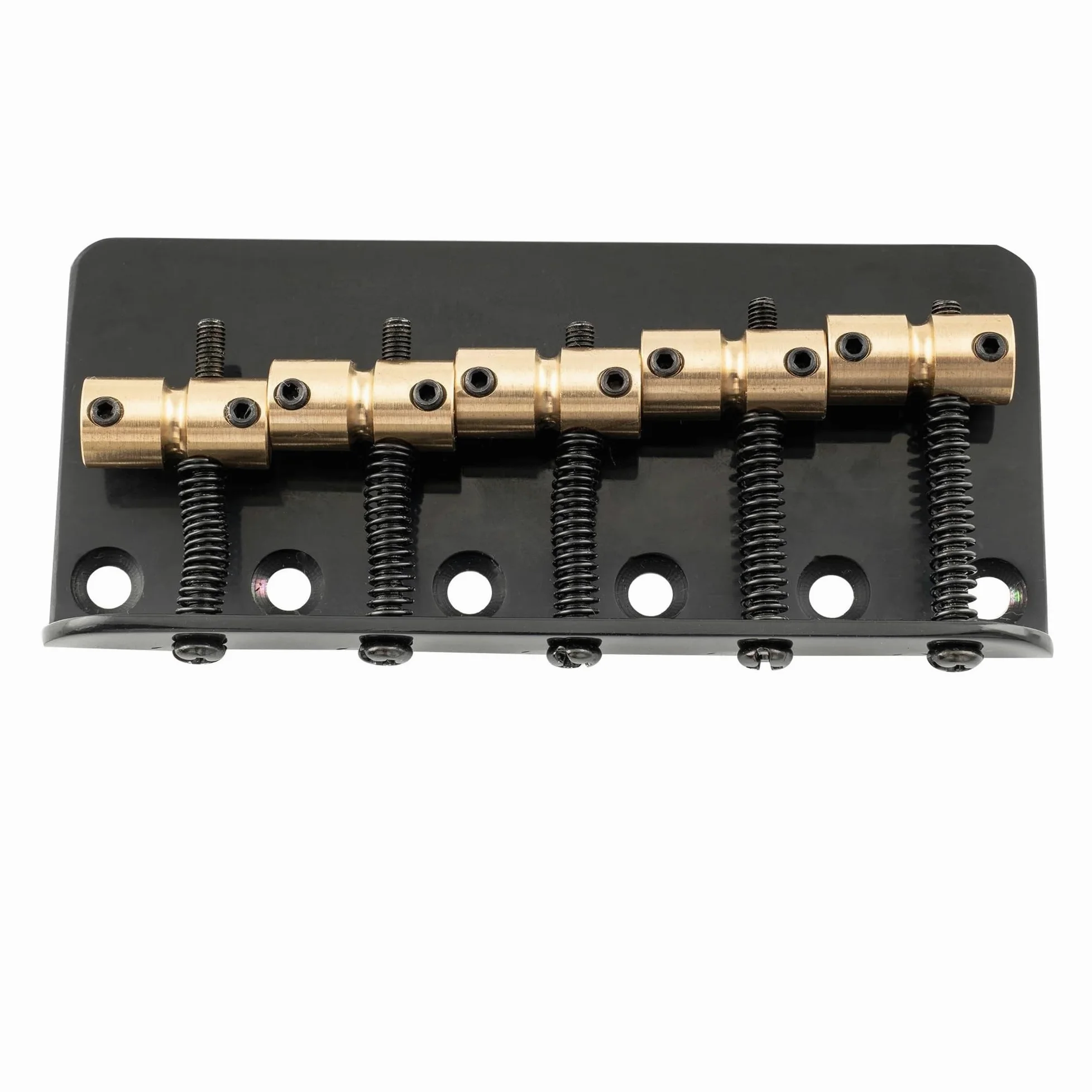 Ponte Per Basso A 5 Corde Standard Classico Da 18 Mm Con Sella In Ottone E Piastra In Acciaio Chitarra Bridge(Bk)