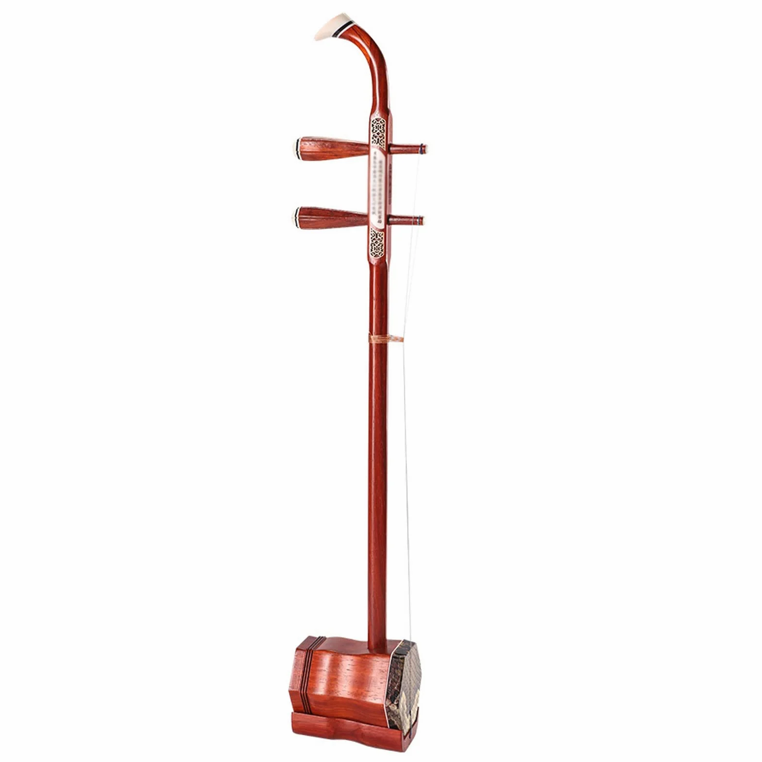Cinese A 2 Corde Violino, Erhu, Fusto in legno marrone Erhu con custodia for pianoforte e arco 2 strumenti a corda