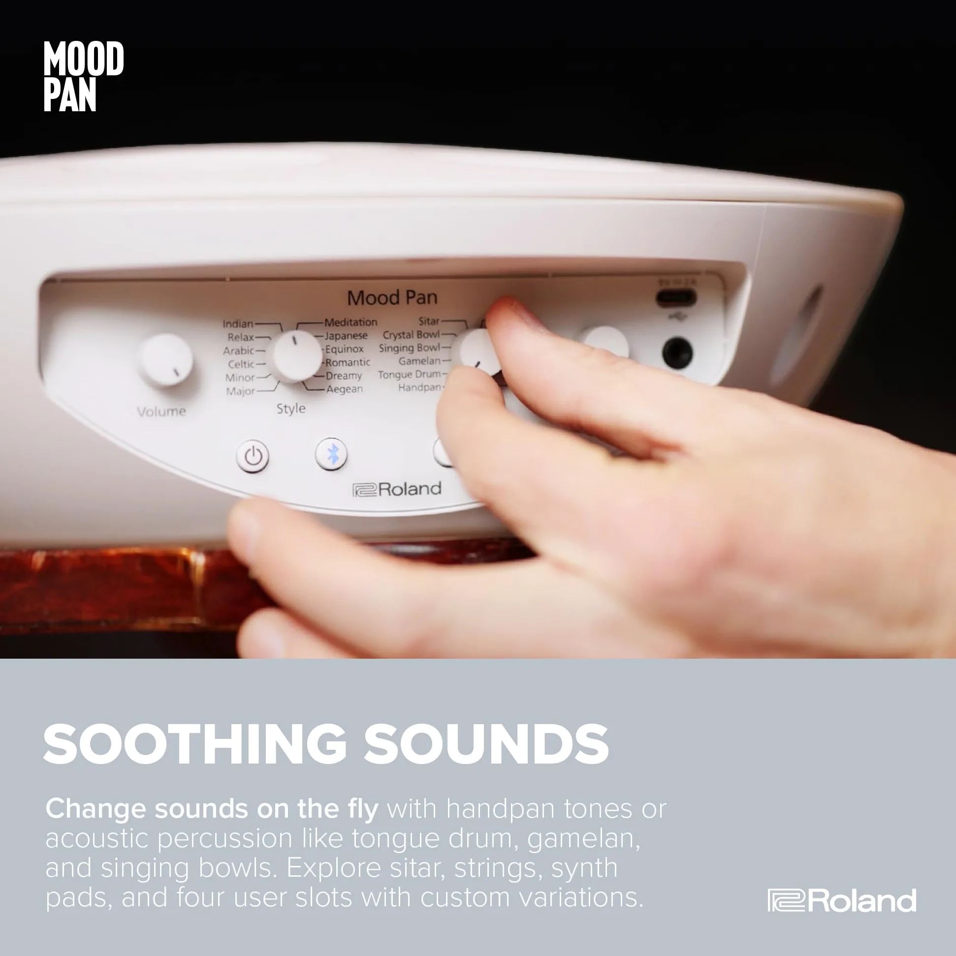 Roland MN-10 Digital Mood Pan Mano Elettronica Percussioni