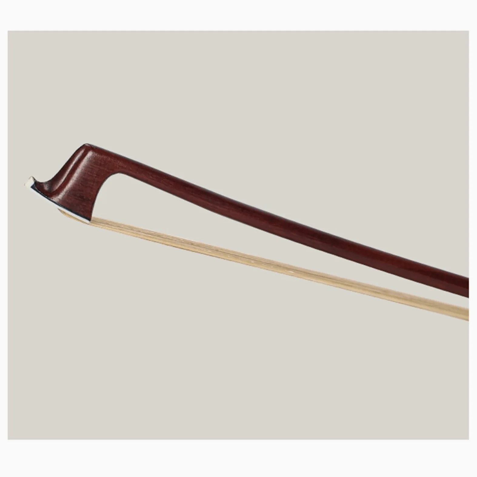 Arco Violino Arco per violino per principianti Arco in legno di sandalo rosso brasiliano accessori per strumenti a grandezza naturale con coda di cavallo(1/4 size)