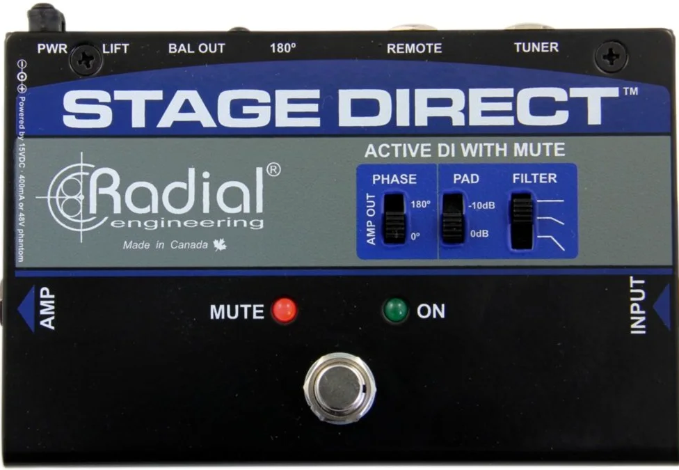 Pedale effetto per chitarra elettrica RADIAL STAGE DIRECT