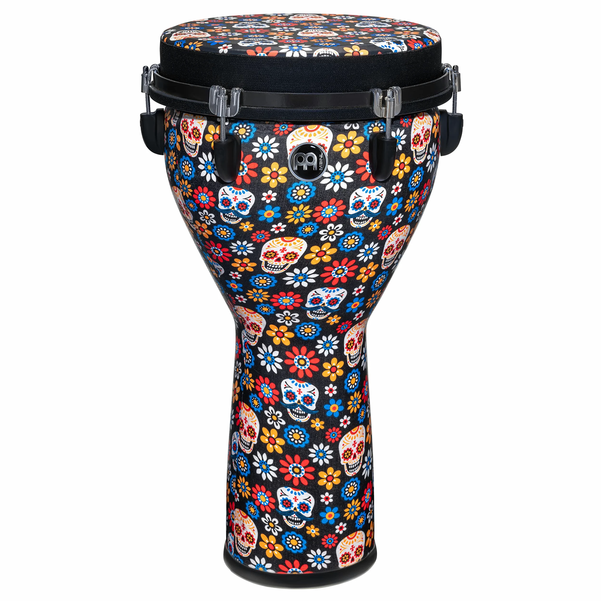 Meinl Percussion 12" Jumbo Djembe, Day Of The Dead, Designed Drum Head