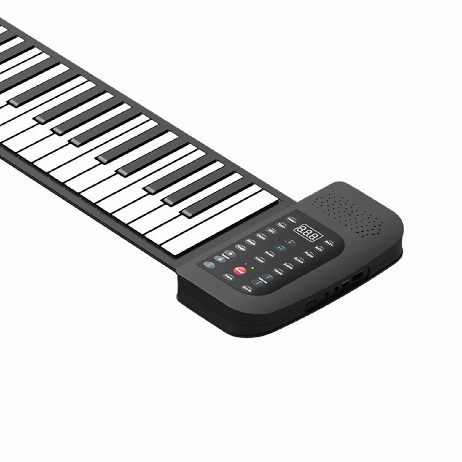 Tastiera Digitale Per Principianti Tastiera Elettronica Pieghevole Per Principianti MIDI In Silicone Spesso Con Pannello Inglese 88 Tasti Arrotolata A Mano(Converter 2)