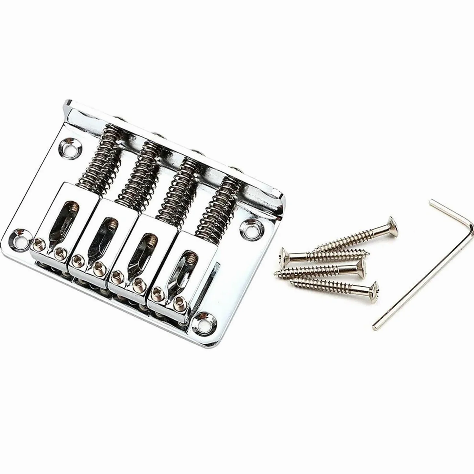 Ponte Chitarra Ponte hardtail per chitarra elettrica parti di ricambio per 4 corde migliorano la stabilità e il tono