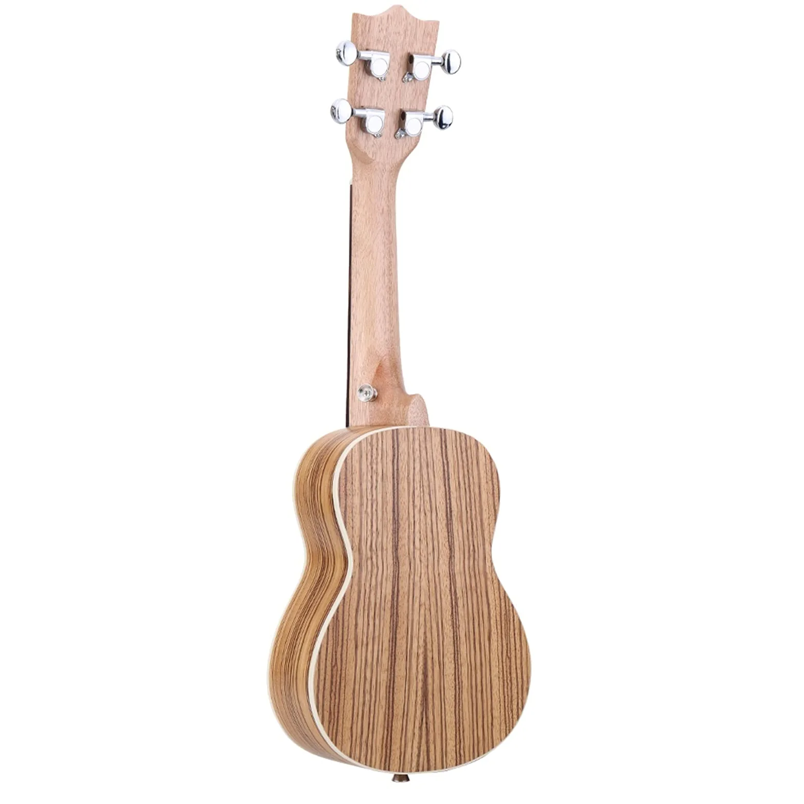 Ukulele 21 "Ukulele Acoustic Ukelele Zebrawood 15 Fret 4 String Ukulele 21" Strumento A Corda Musicali Concerto Ukulele